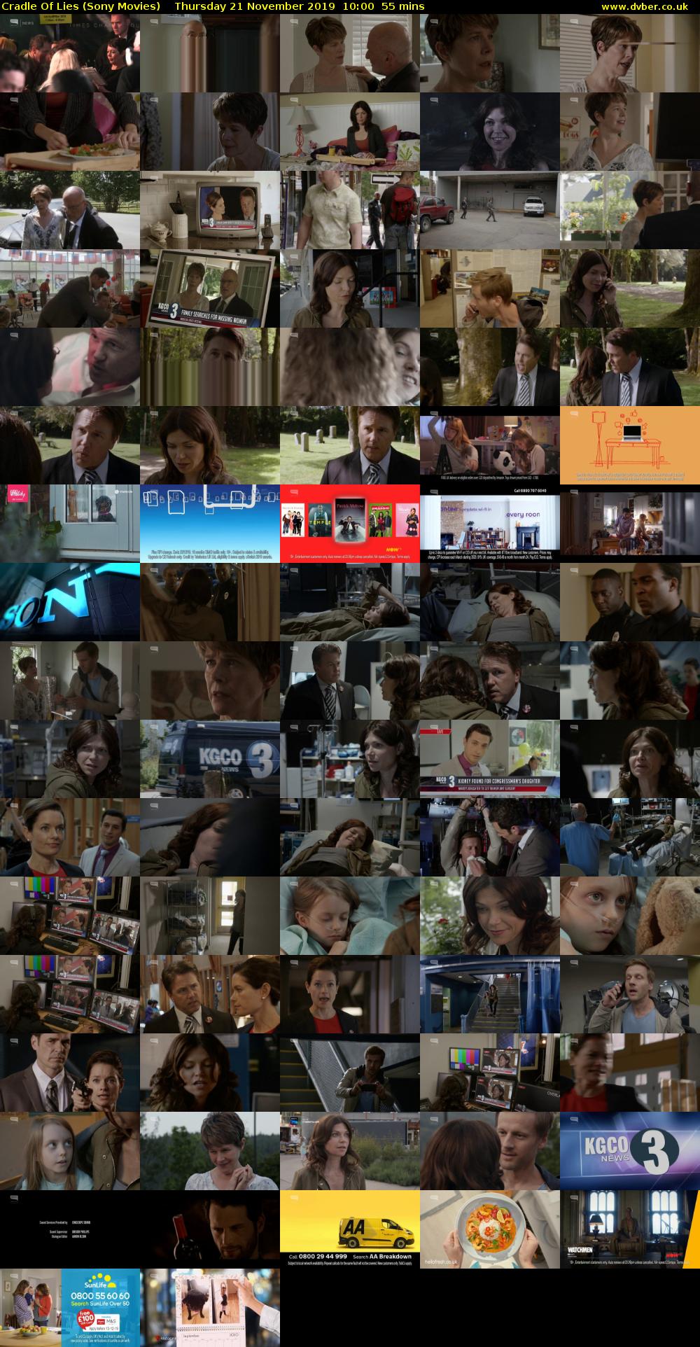 Cradle Of Lies (Sony Movies) Thursday 21 November 2019 10:00 - 10:55