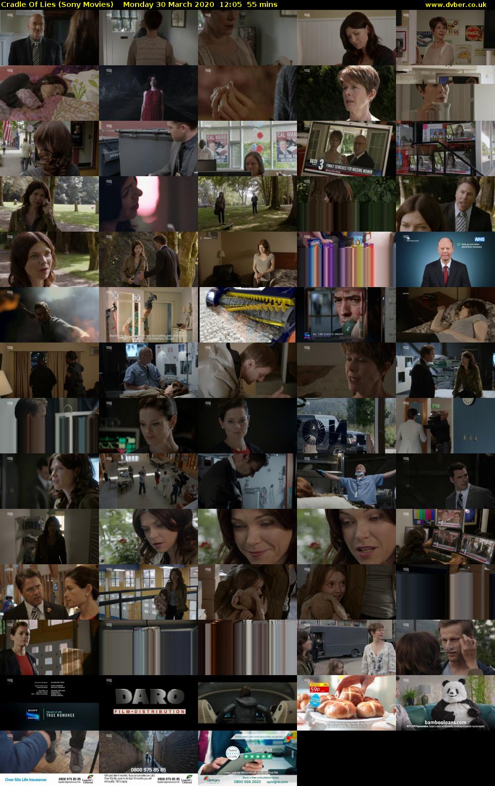 Cradle Of Lies (Sony Movies) Monday 30 March 2020 12:05 - 13:00