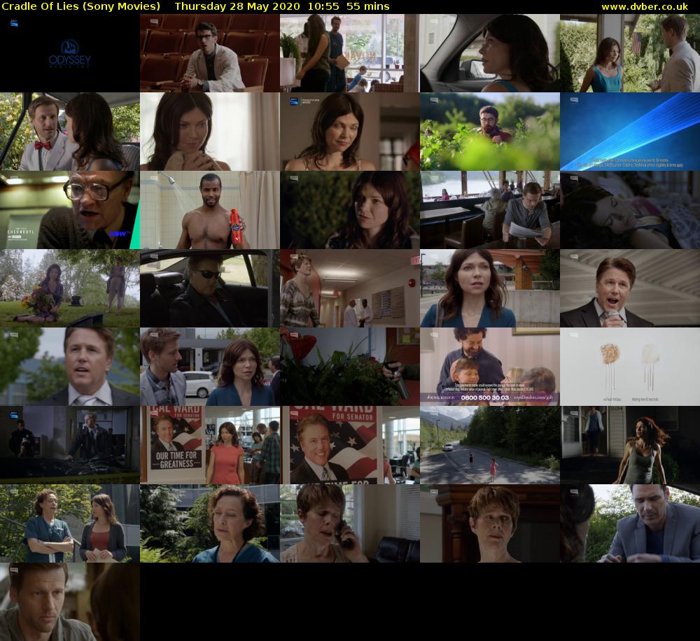 Cradle Of Lies (Sony Movies) Thursday 28 May 2020 10:55 - 11:50