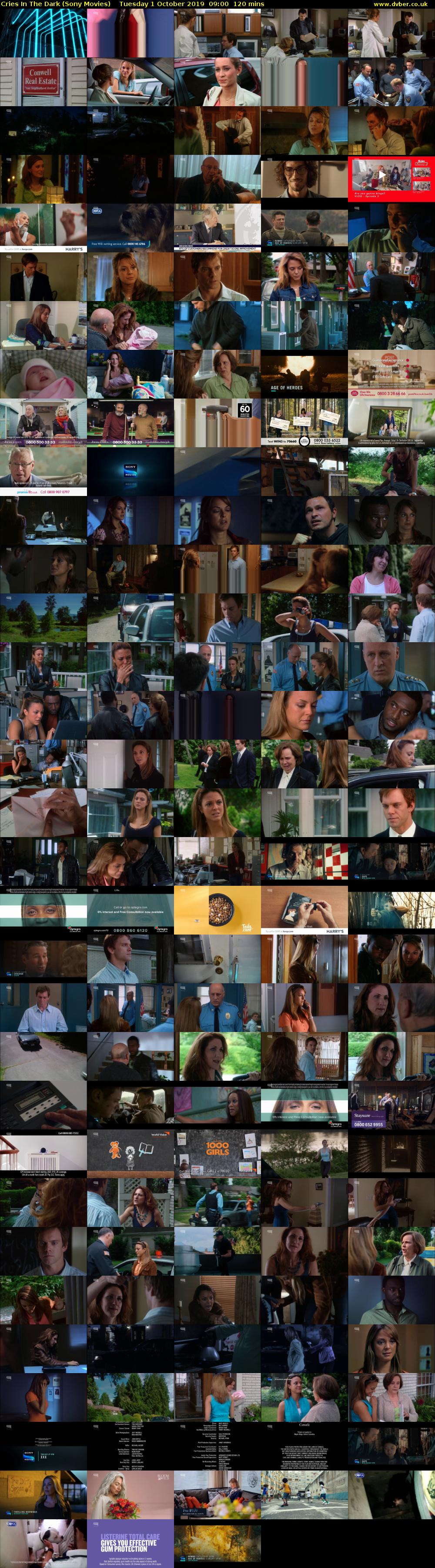 Cries In The Dark (Sony Movies) Tuesday 1 October 2019 09:00 - 11:00