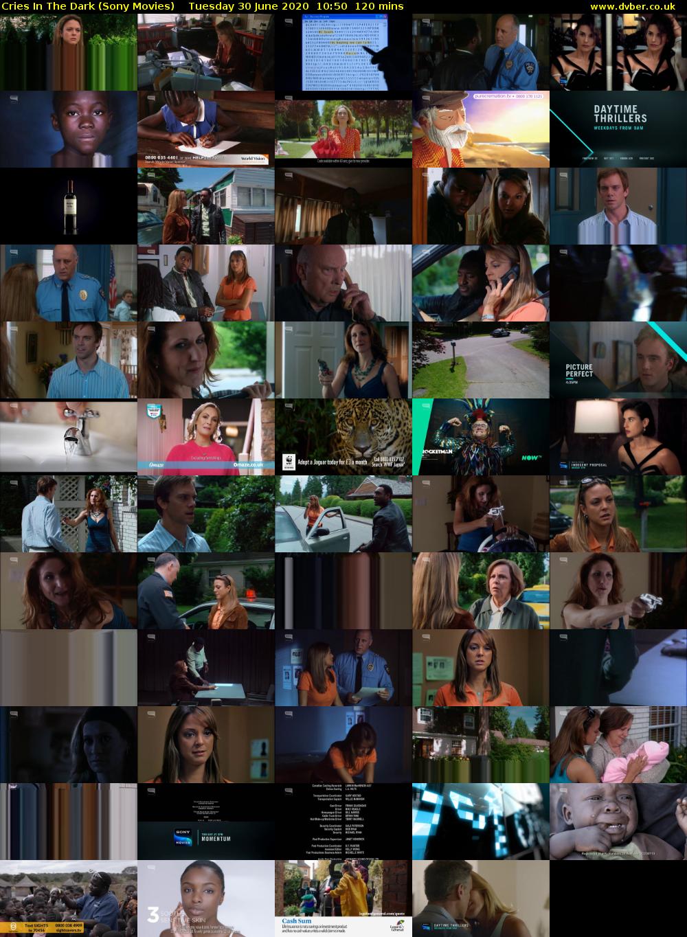 Cries In The Dark (Sony Movies) Tuesday 30 June 2020 10:50 - 12:50