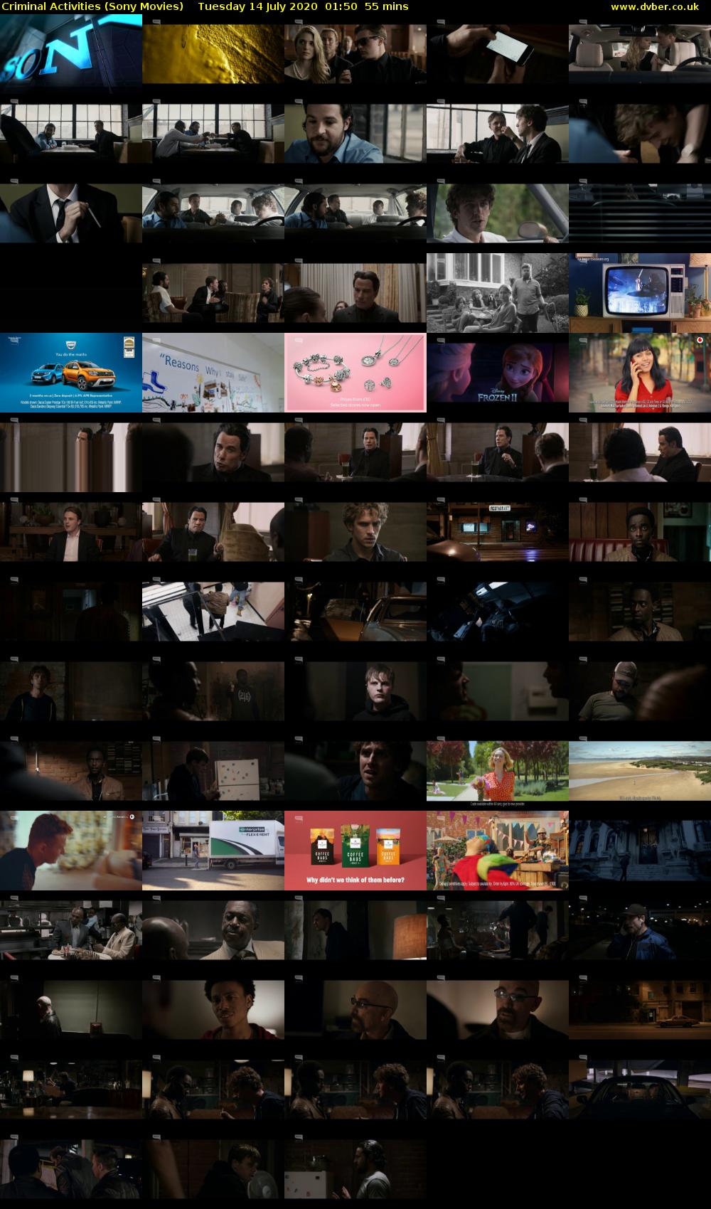 Criminal Activities (Sony Movies) Tuesday 14 July 2020 01:50 - 02:45