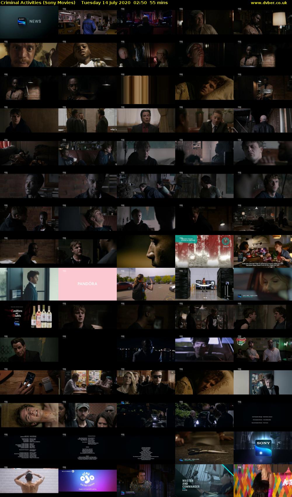Criminal Activities (Sony Movies) Tuesday 14 July 2020 02:50 - 03:45
