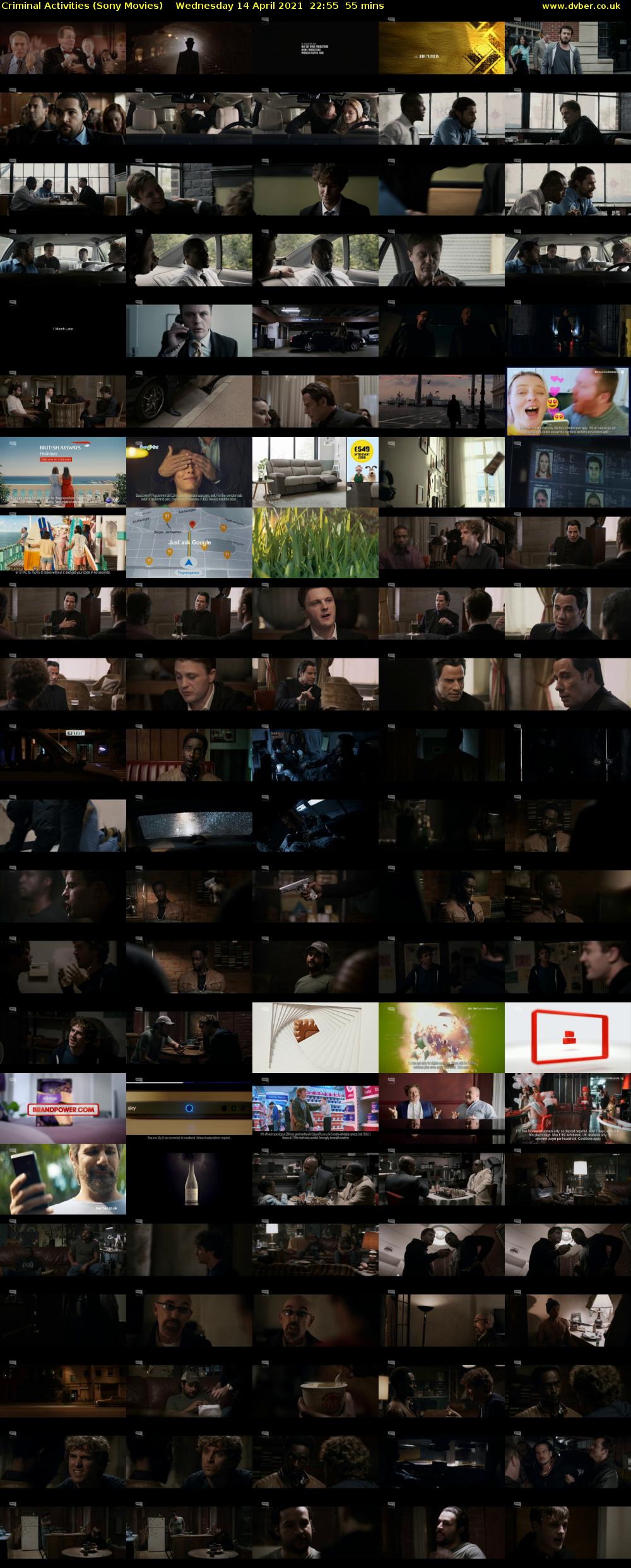 Criminal Activities (Sony Movies) Wednesday 14 April 2021 22:55 - 23:50