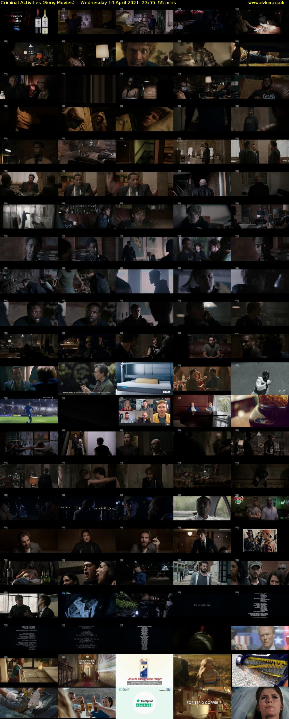 Criminal Activities (Sony Movies) Wednesday 14 April 2021 23:55 - 00:50