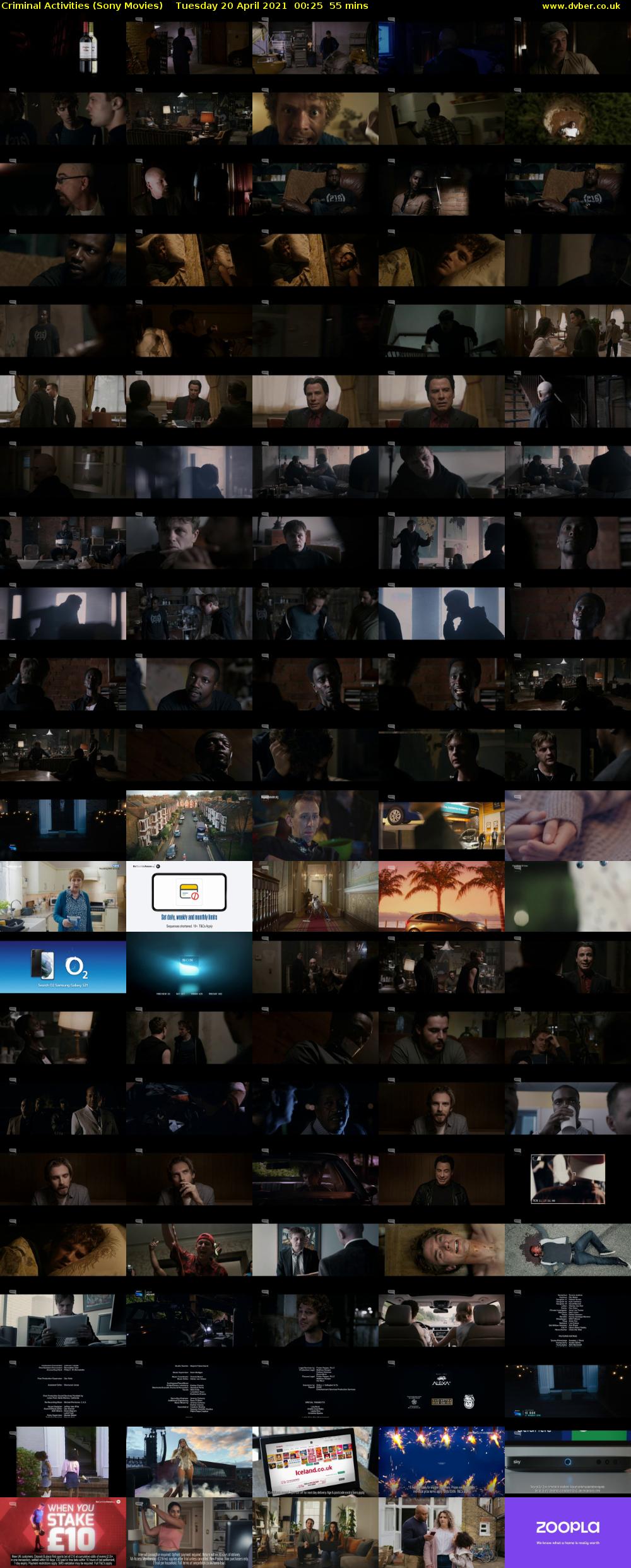Criminal Activities (Sony Movies) Tuesday 20 April 2021 00:25 - 01:20