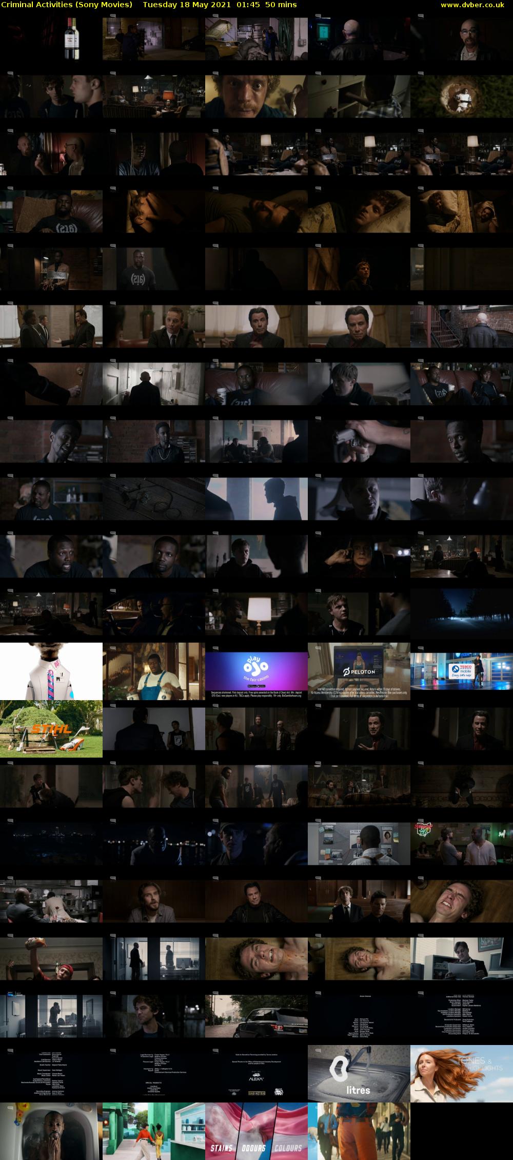 Criminal Activities (Sony Movies) Tuesday 18 May 2021 01:45 - 02:35