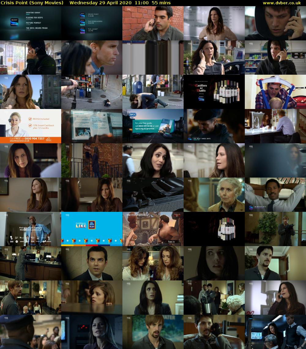 Crisis Point (Sony Movies) Wednesday 29 April 2020 11:00 - 11:55