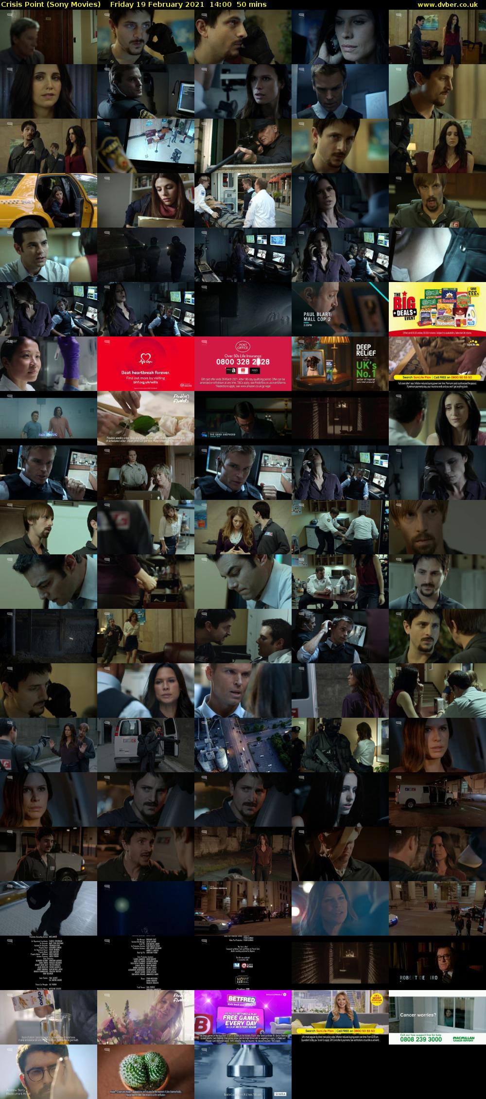 Crisis Point (Sony Movies) Friday 19 February 2021 14:00 - 14:50