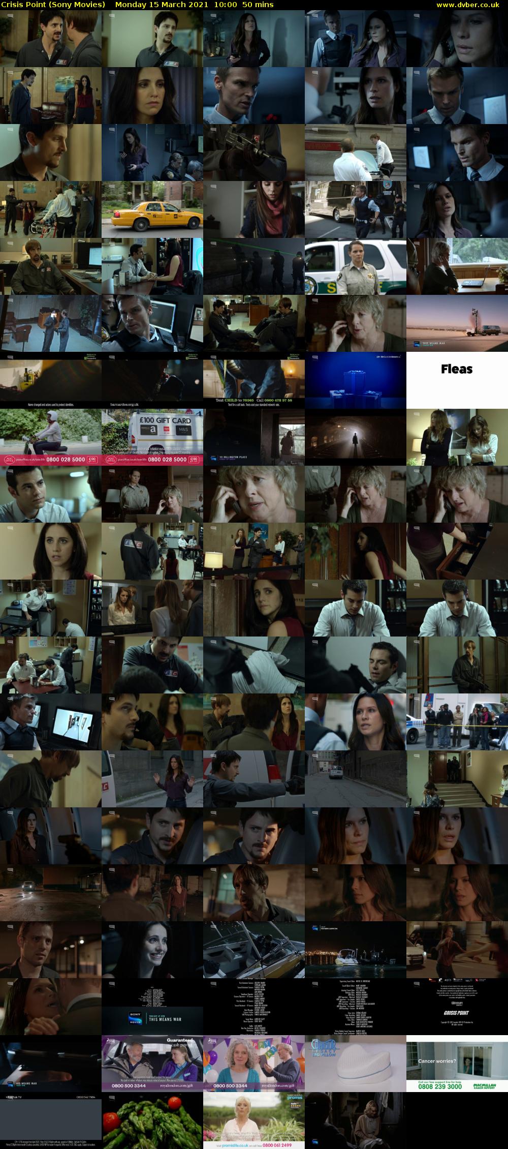 Crisis Point (Sony Movies) Monday 15 March 2021 10:00 - 10:50