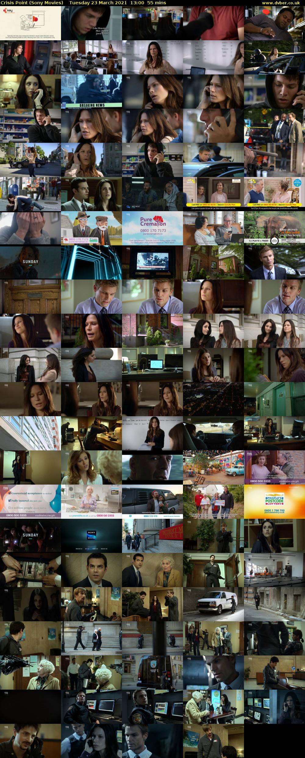 Crisis Point (Sony Movies) Tuesday 23 March 2021 13:00 - 13:55