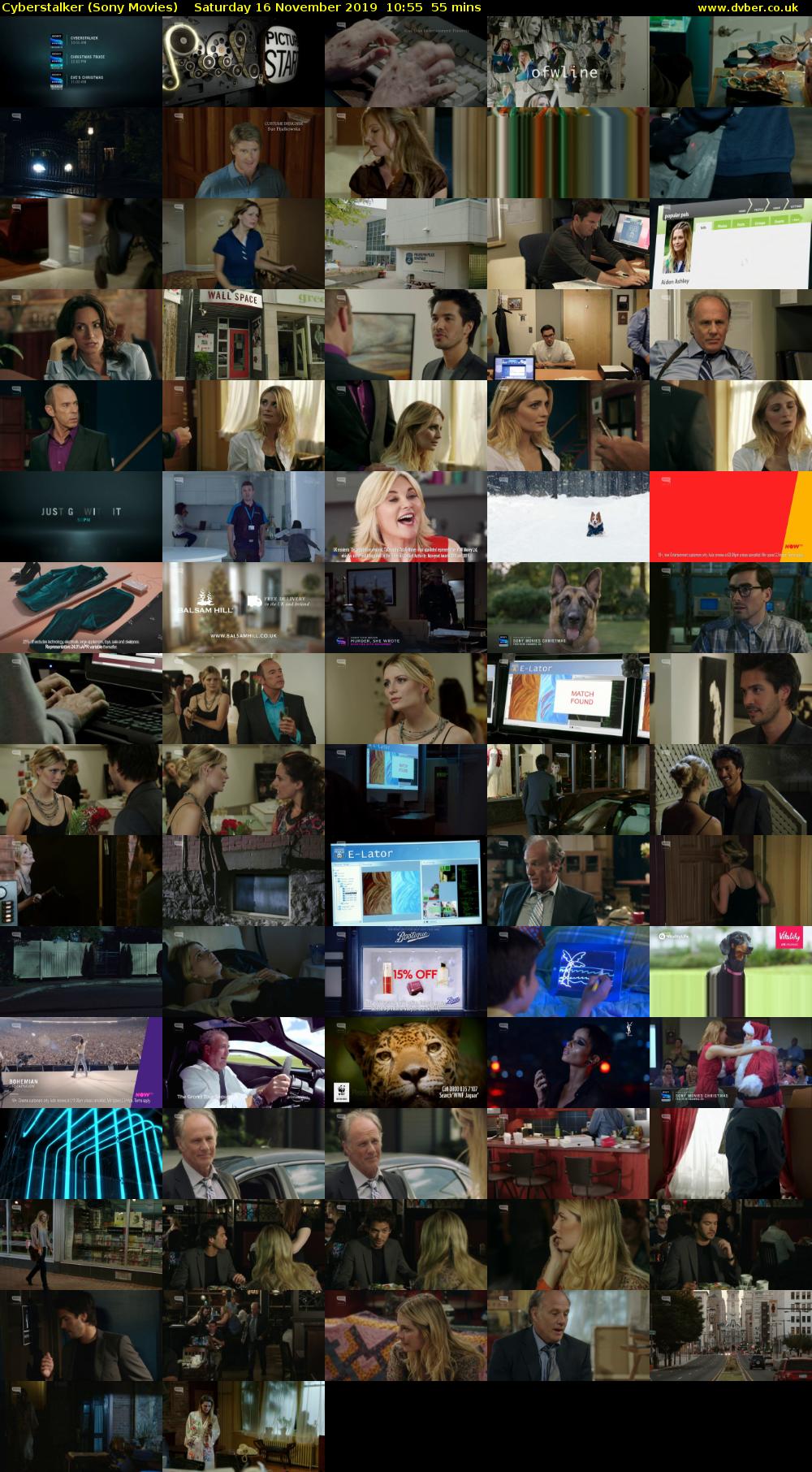 Cyberstalker (Sony Movies) Saturday 16 November 2019 10:55 - 11:50