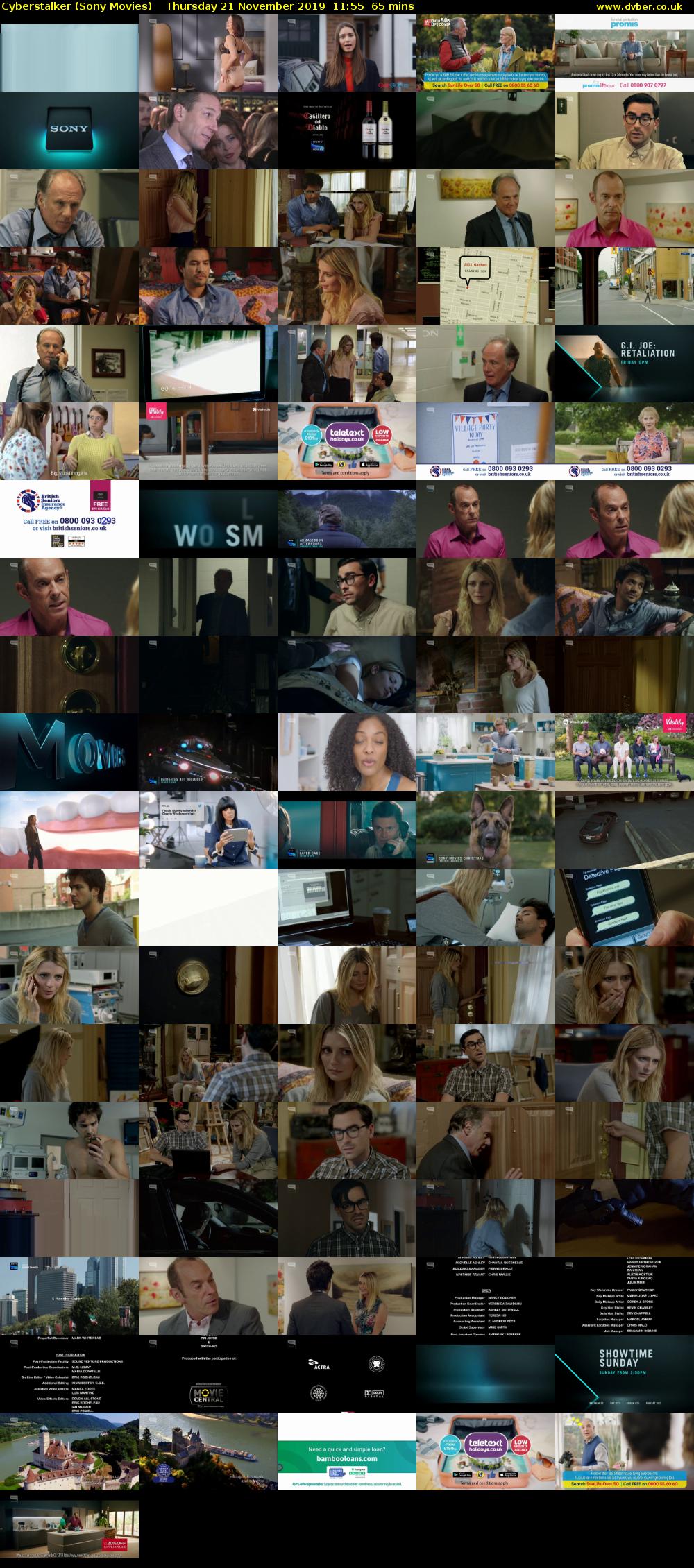Cyberstalker (Sony Movies) Thursday 21 November 2019 11:55 - 13:00