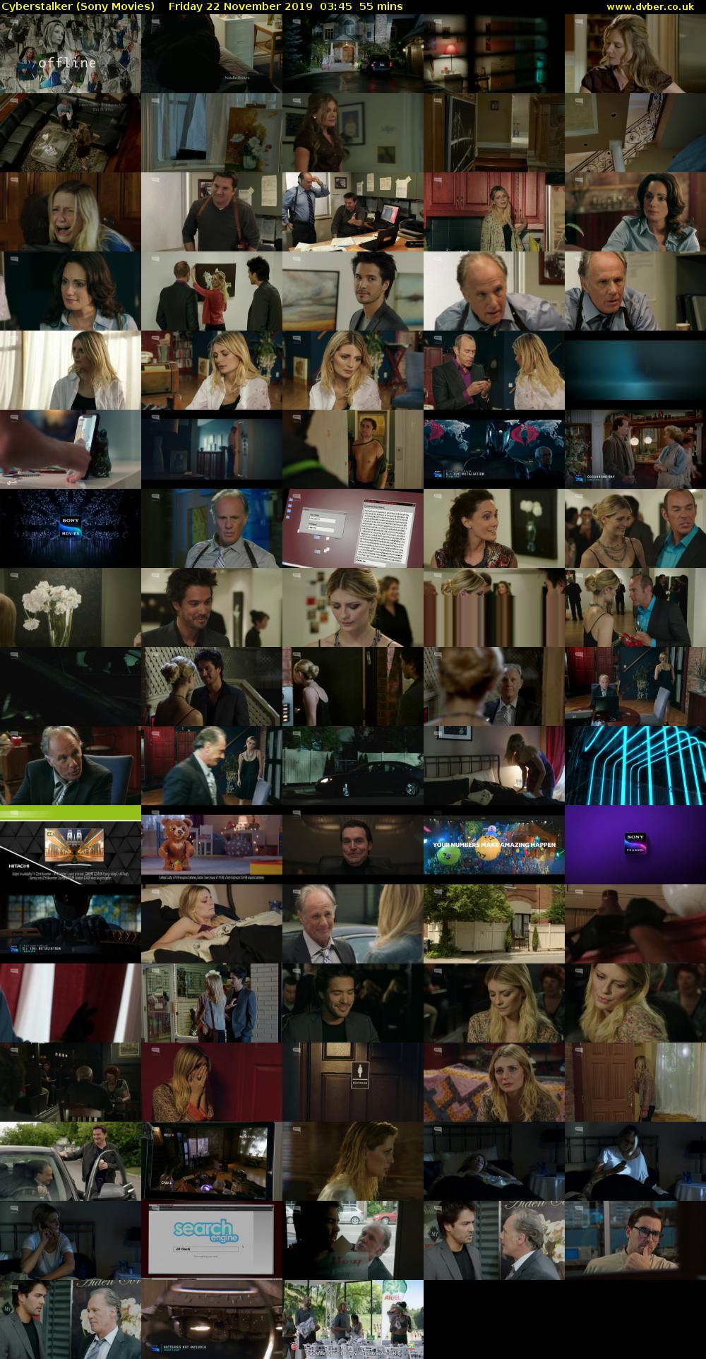 Cyberstalker (Sony Movies) Friday 22 November 2019 03:45 - 04:40