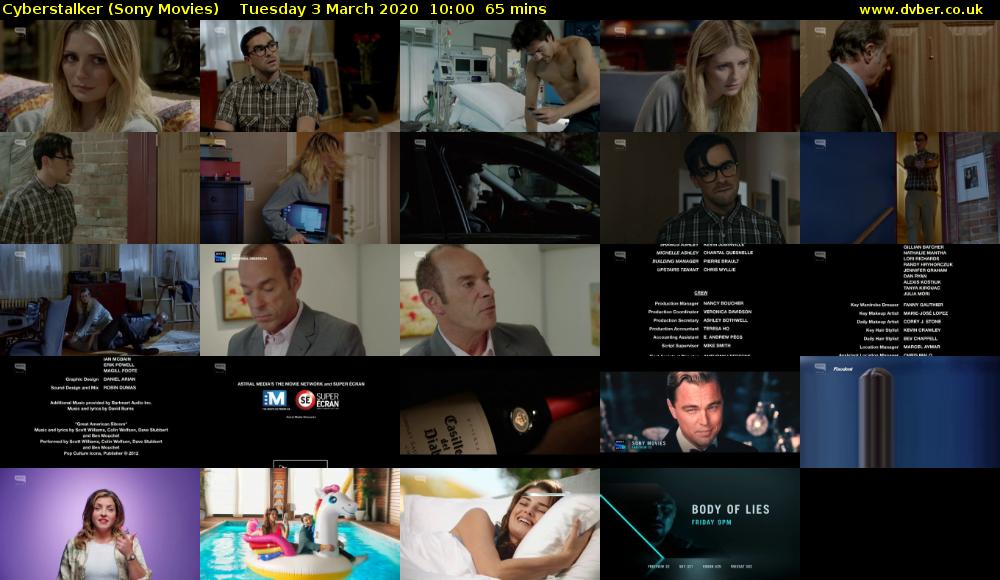 Cyberstalker (Sony Movies) Tuesday 3 March 2020 10:00 - 11:05