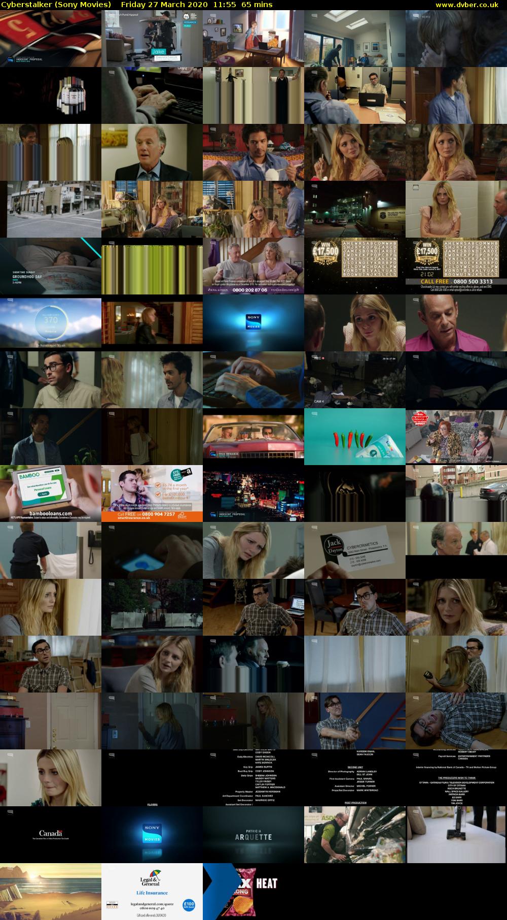 Cyberstalker (Sony Movies) Friday 27 March 2020 11:55 - 13:00
