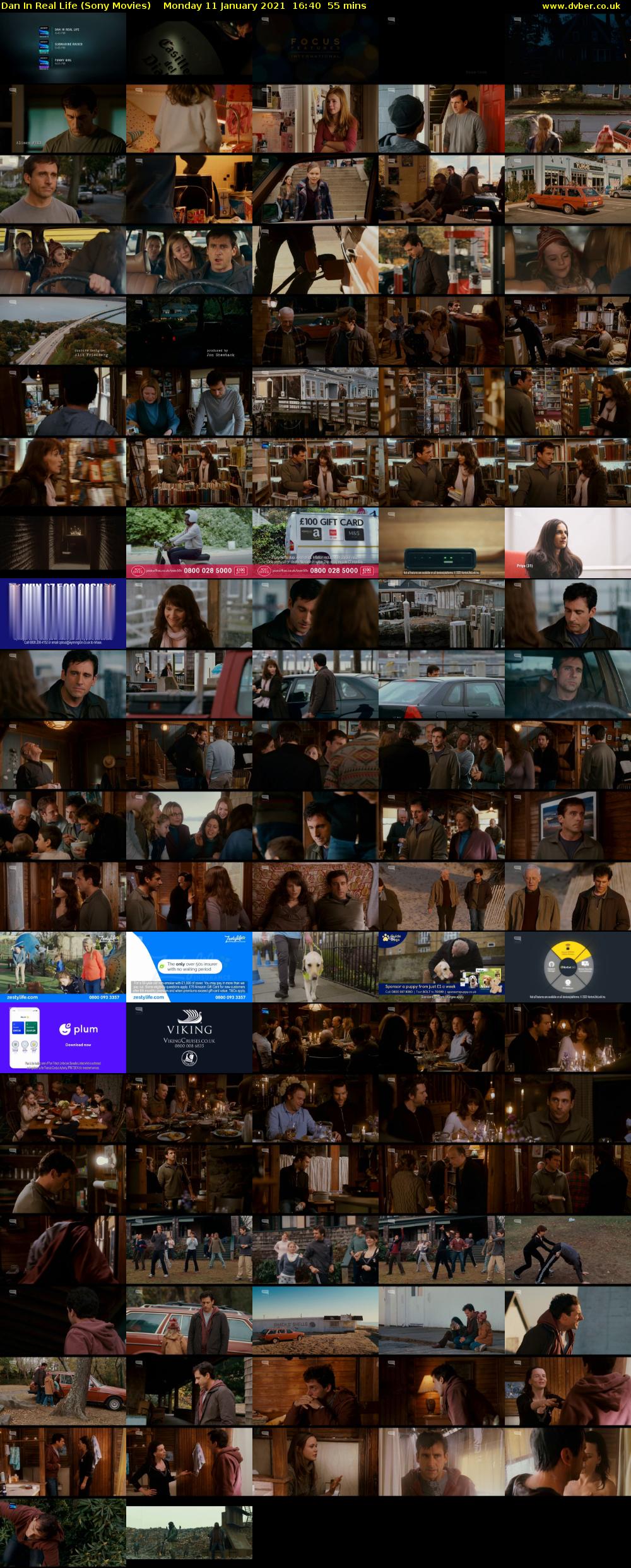 Dan In Real Life (Sony Movies) Monday 11 January 2021 16:40 - 17:35