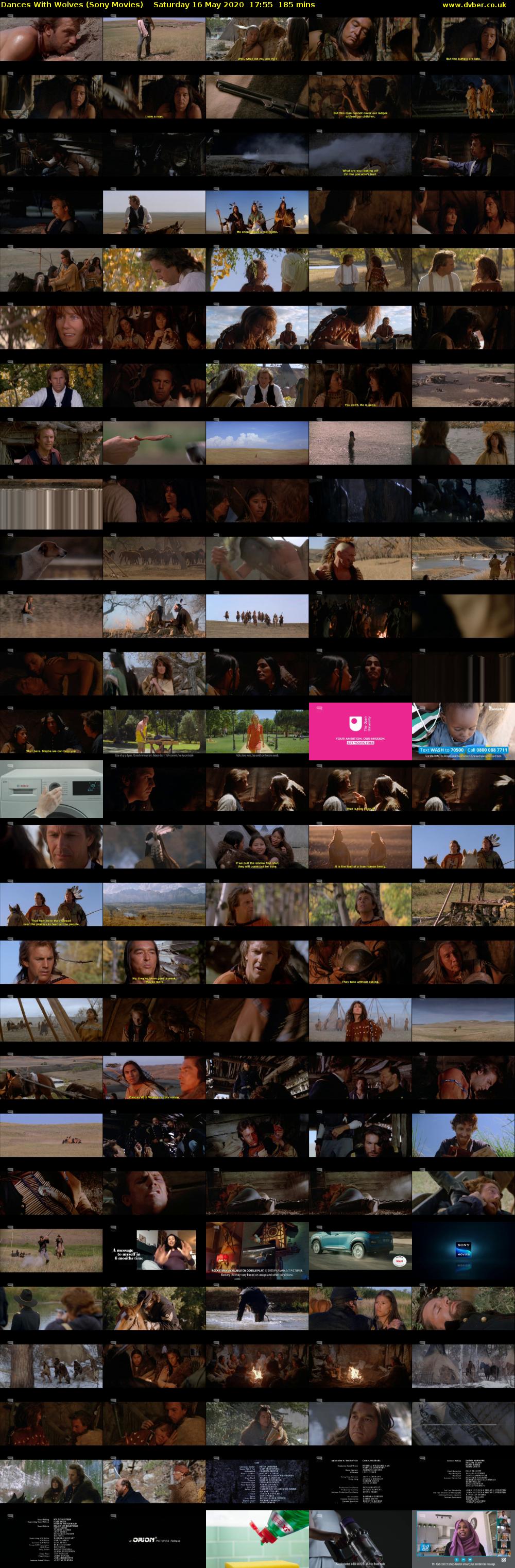 Dances With Wolves (Sony Movies) Saturday 16 May 2020 17:55 - 21:00