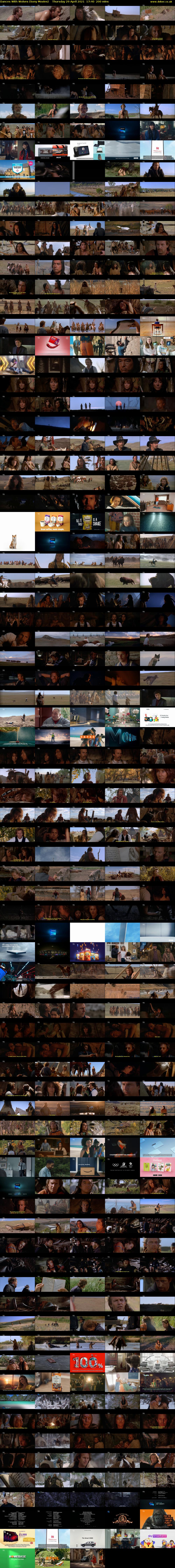 Dances With Wolves (Sony Movies) Thursday 29 April 2021 17:40 - 21:00