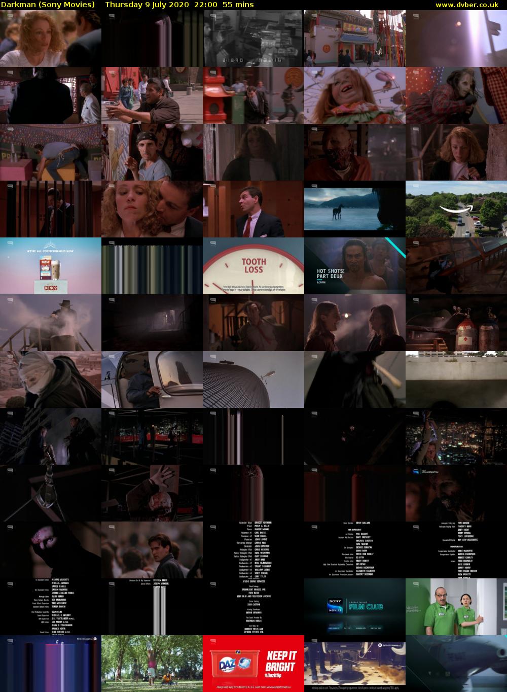 Darkman (Sony Movies) Thursday 9 July 2020 22:00 - 22:55