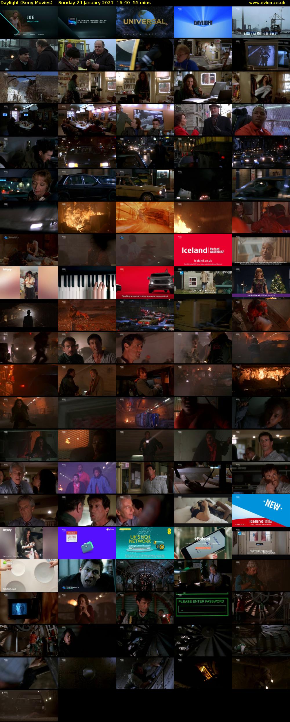 Daylight (Sony Movies) Sunday 24 January 2021 16:40 - 17:35
