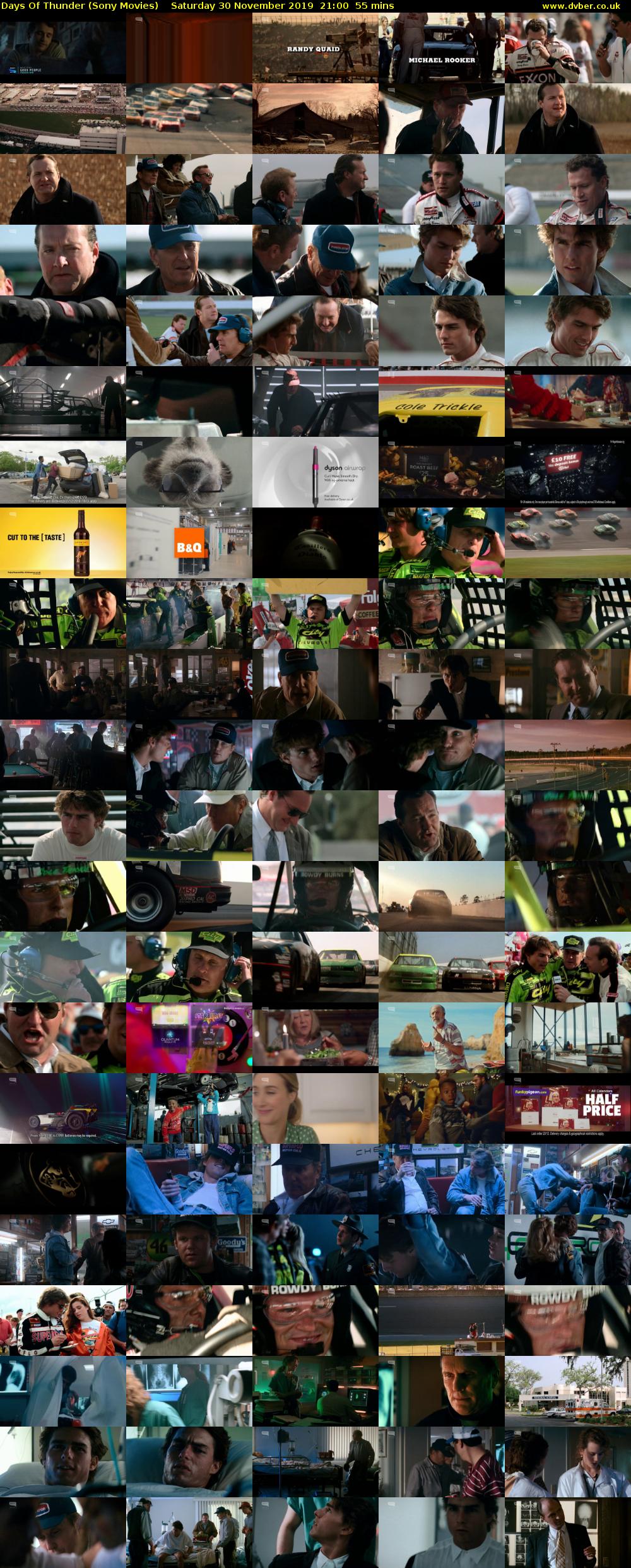 Days Of Thunder (Sony Movies) Saturday 30 November 2019 21:00 - 21:55