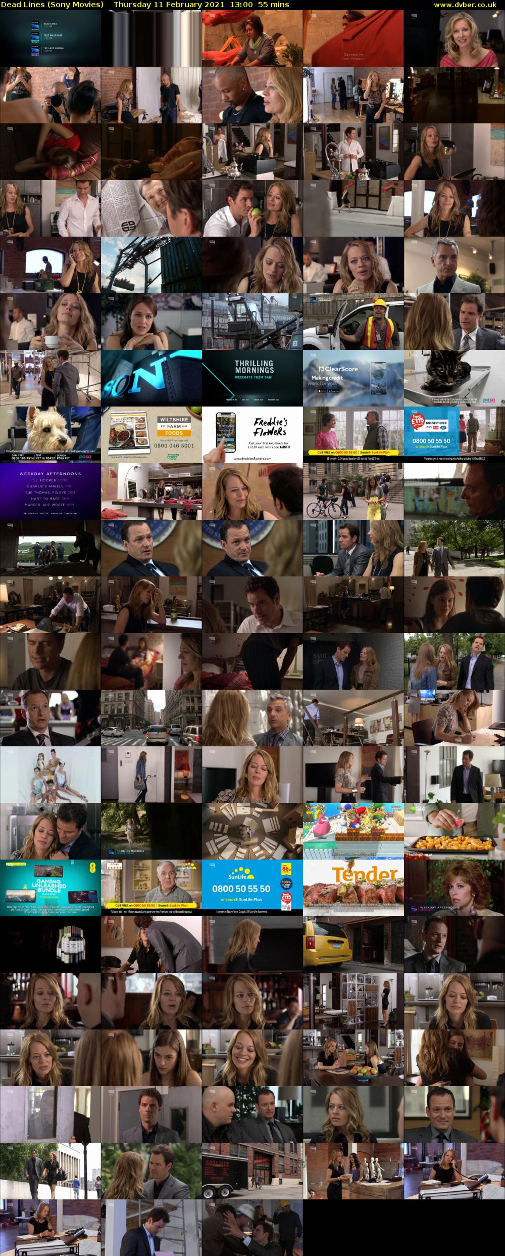 Dead Lines (Sony Movies) Thursday 11 February 2021 13:00 - 13:55