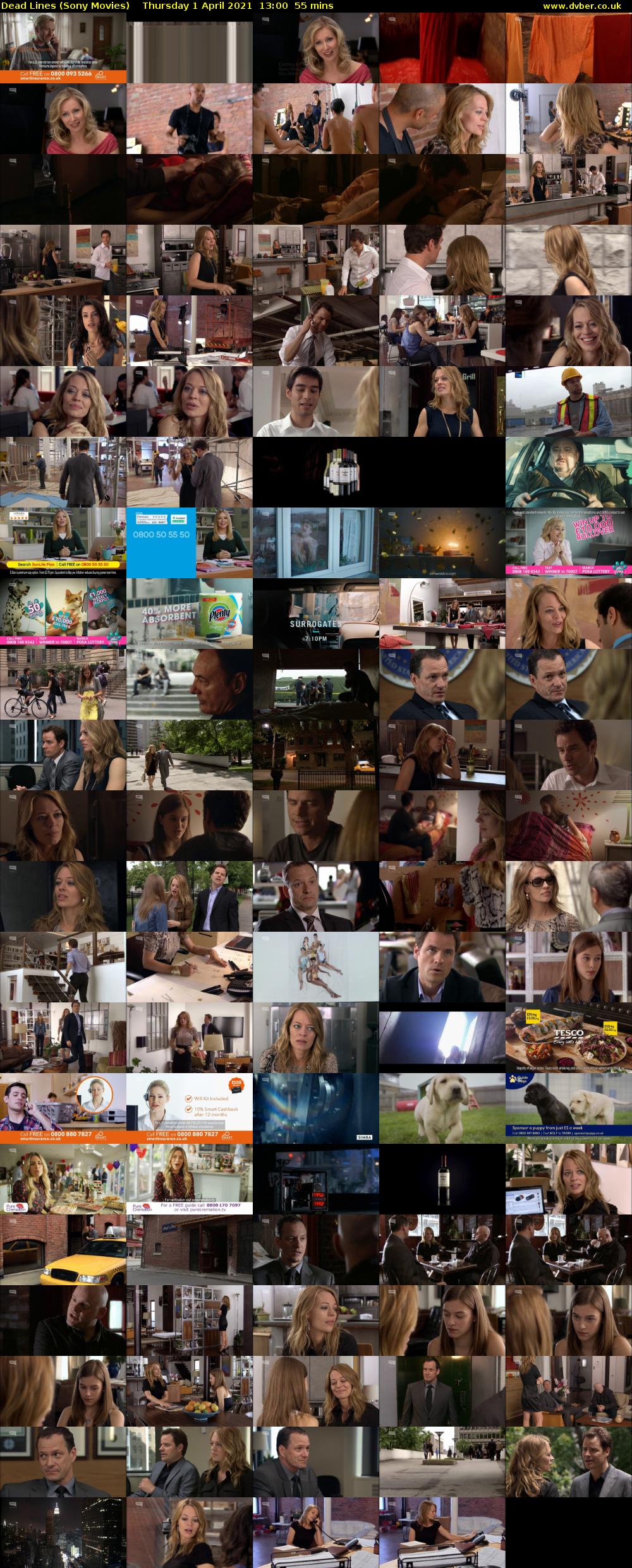 Dead Lines (Sony Movies) Thursday 1 April 2021 13:00 - 13:55