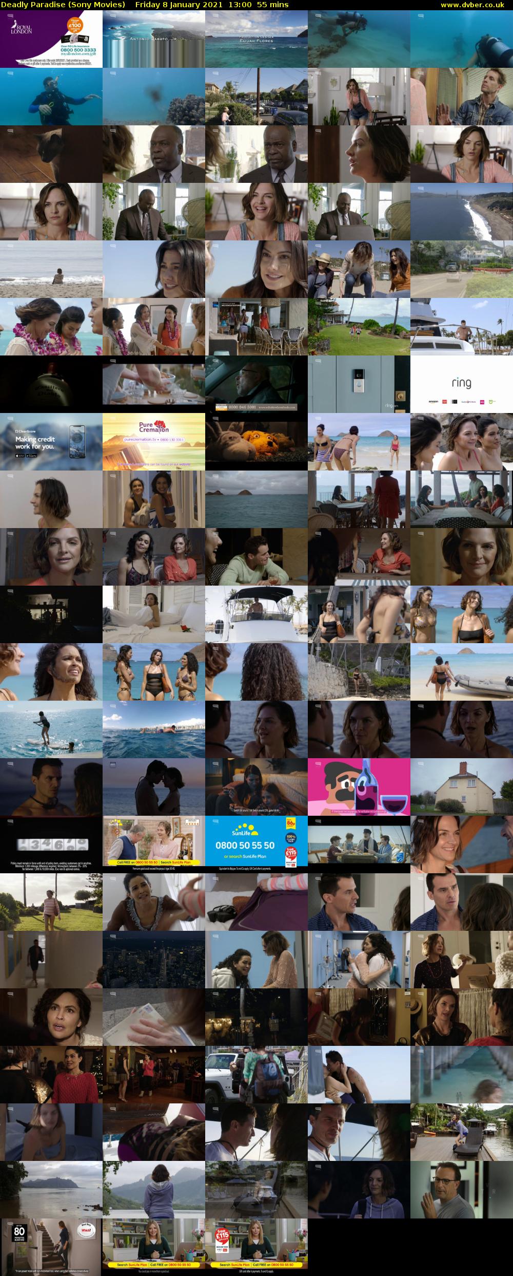 Deadly Paradise (Sony Movies) Friday 8 January 2021 13:00 - 13:55