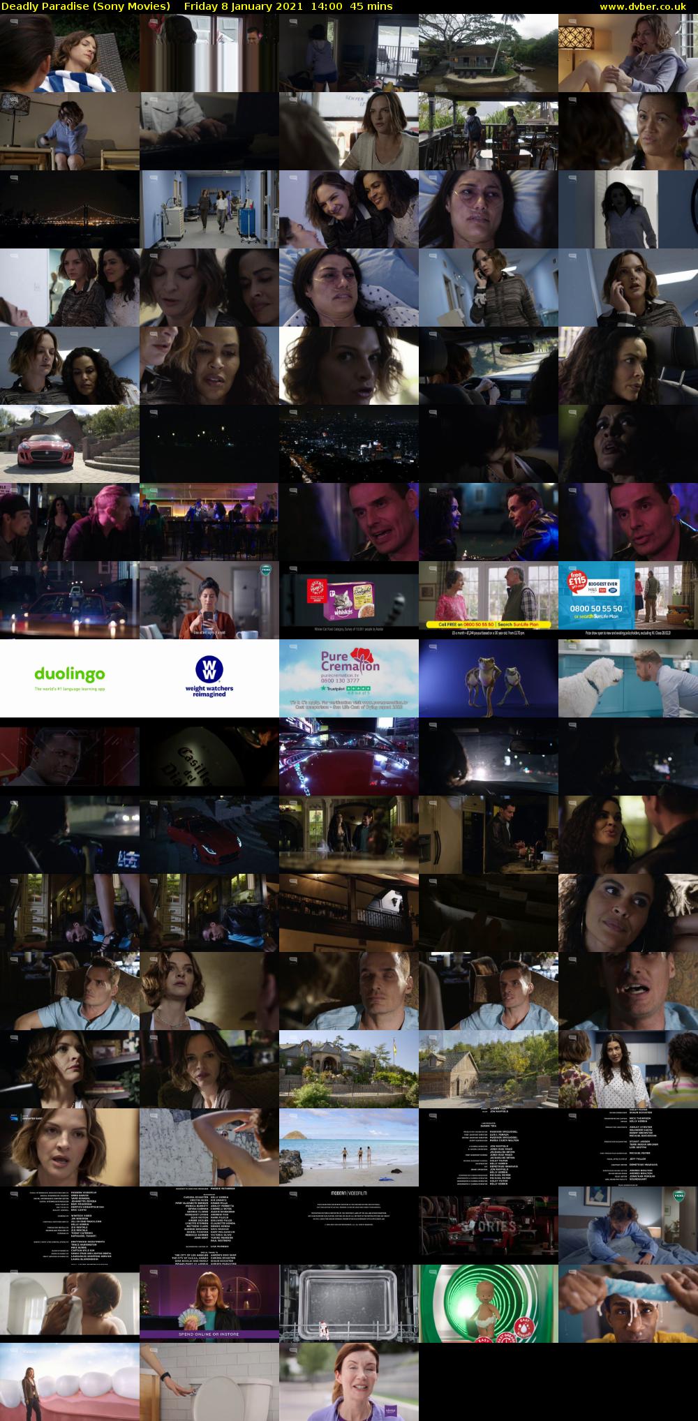 Deadly Paradise (Sony Movies) Friday 8 January 2021 14:00 - 14:45
