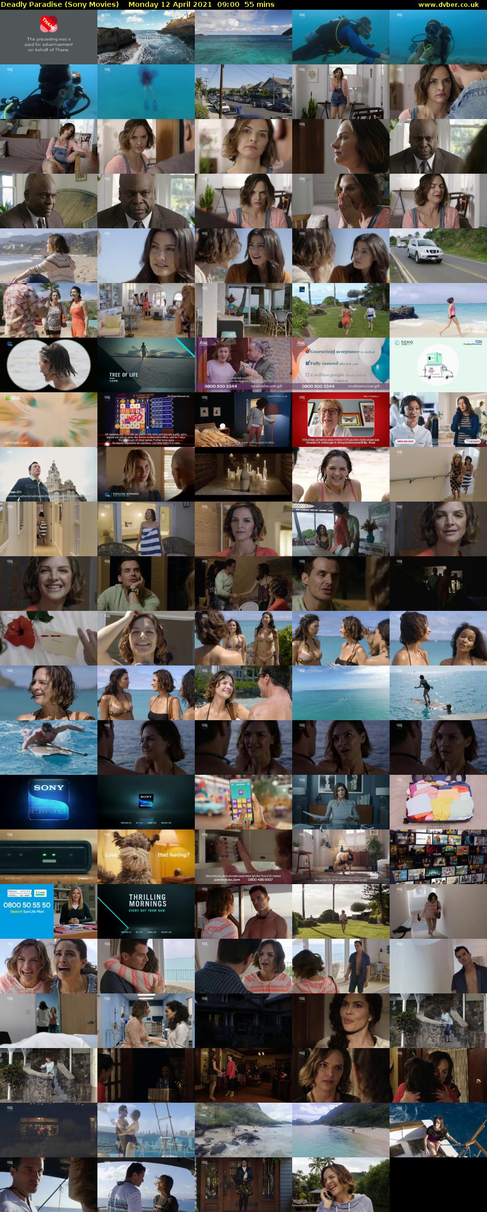 Deadly Paradise (Sony Movies) Monday 12 April 2021 09:00 - 09:55