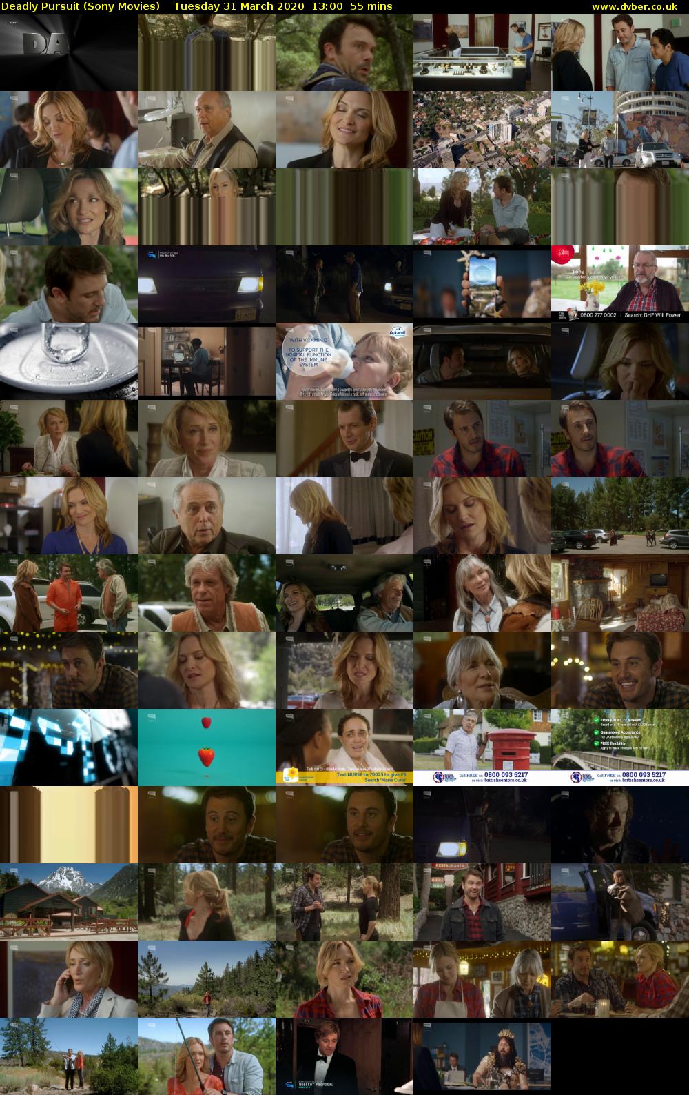 Deadly Pursuit (Sony Movies) Tuesday 31 March 2020 13:00 - 13:55