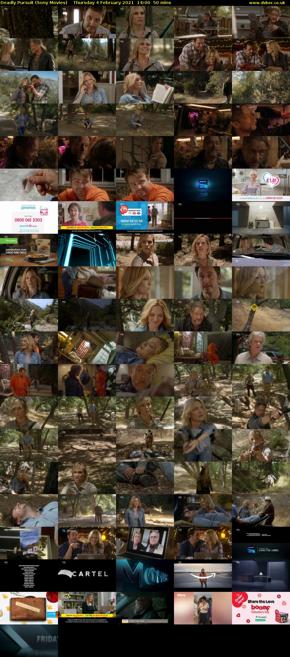 Deadly Pursuit (Sony Movies) Thursday 4 February 2021 14:00 - 14:50