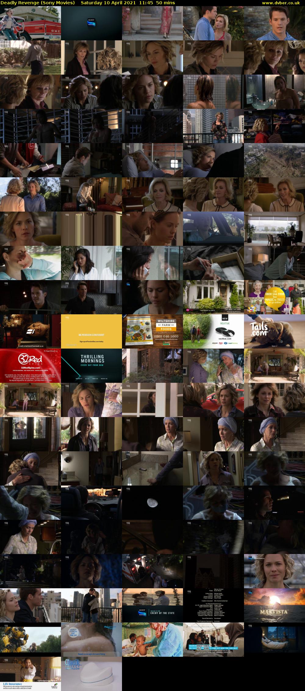 Deadly Revenge (Sony Movies) Saturday 10 April 2021 11:45 - 12:35