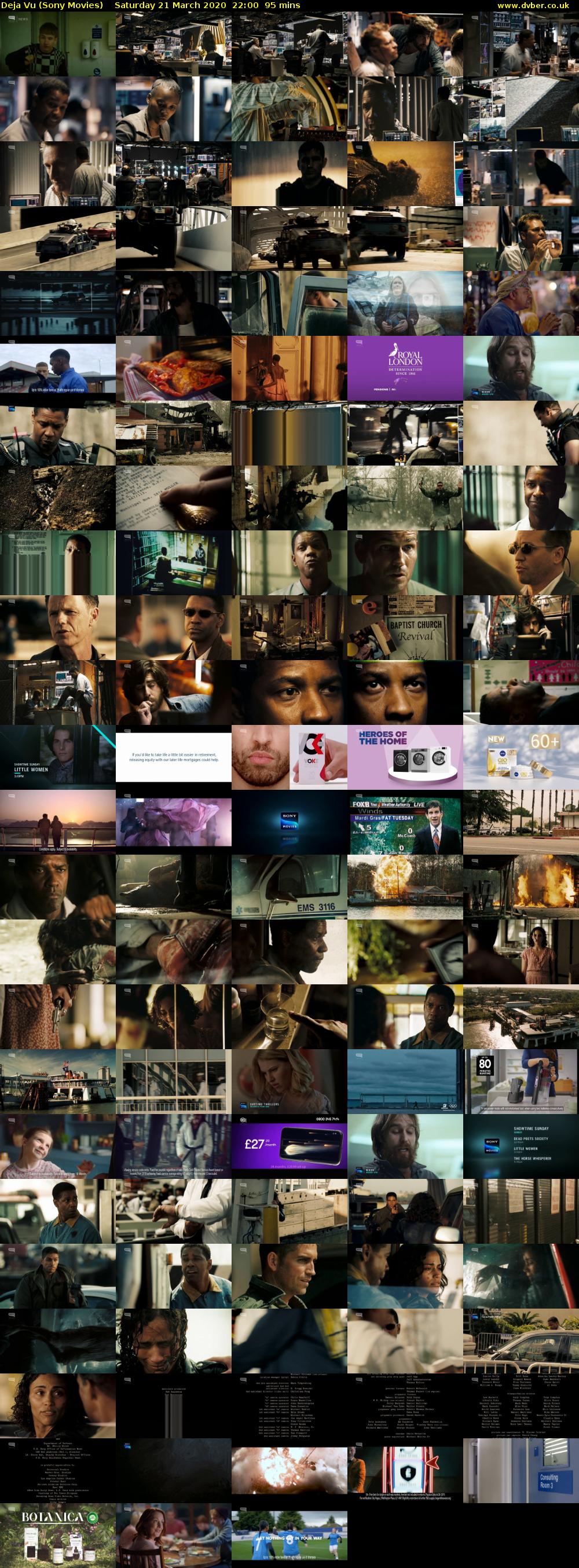 Deja Vu (Sony Movies) Saturday 21 March 2020 22:00 - 23:35