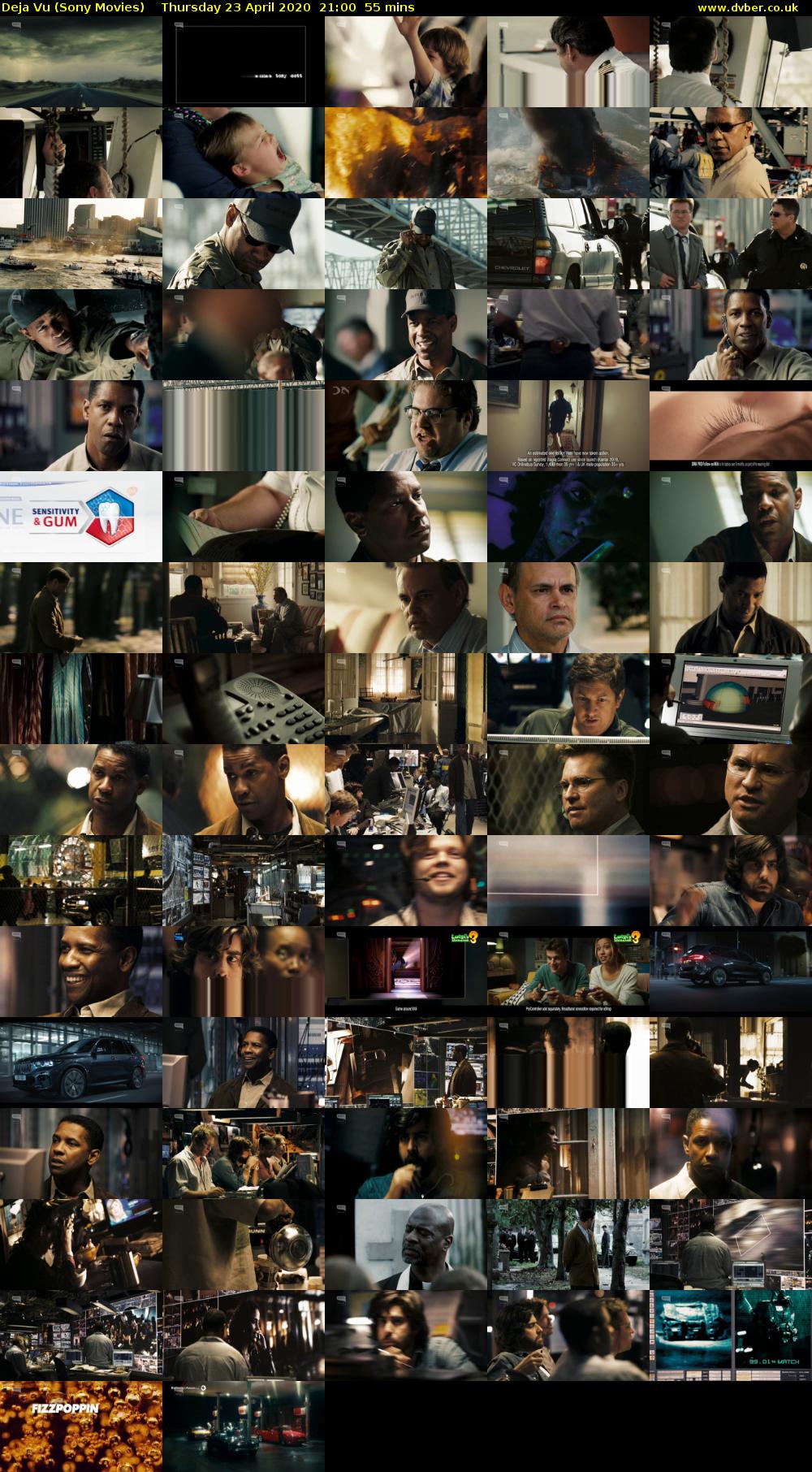 Deja Vu (Sony Movies) Thursday 23 April 2020 21:00 - 21:55
