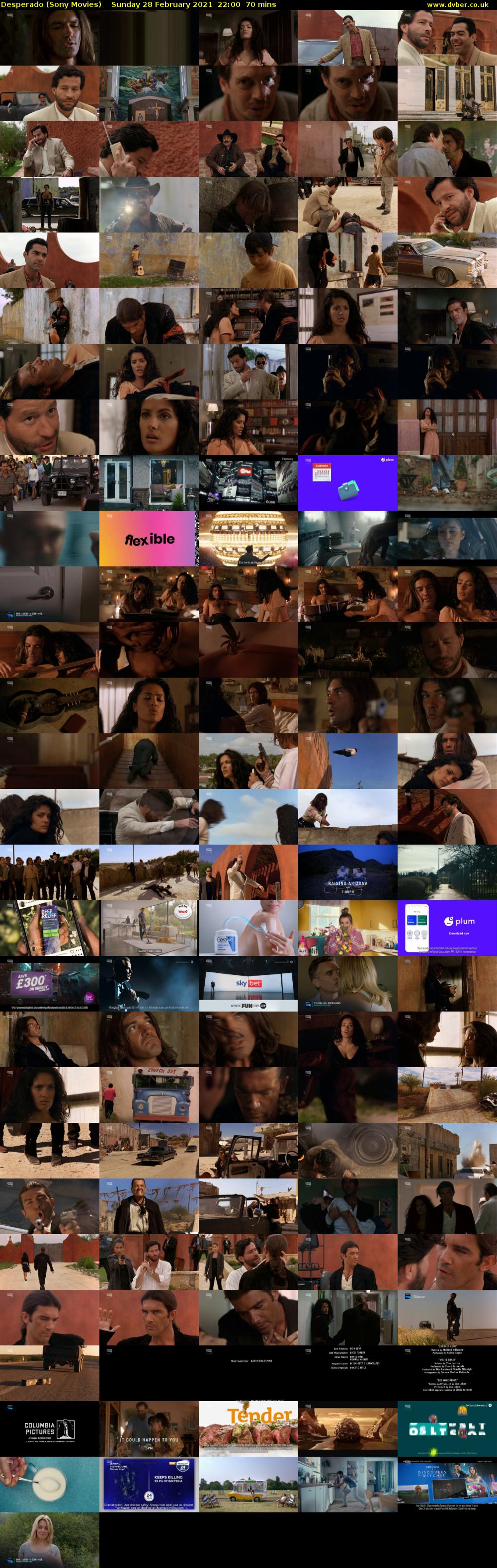 Desperado (Sony Movies) Sunday 28 February 2021 22:00 - 23:10