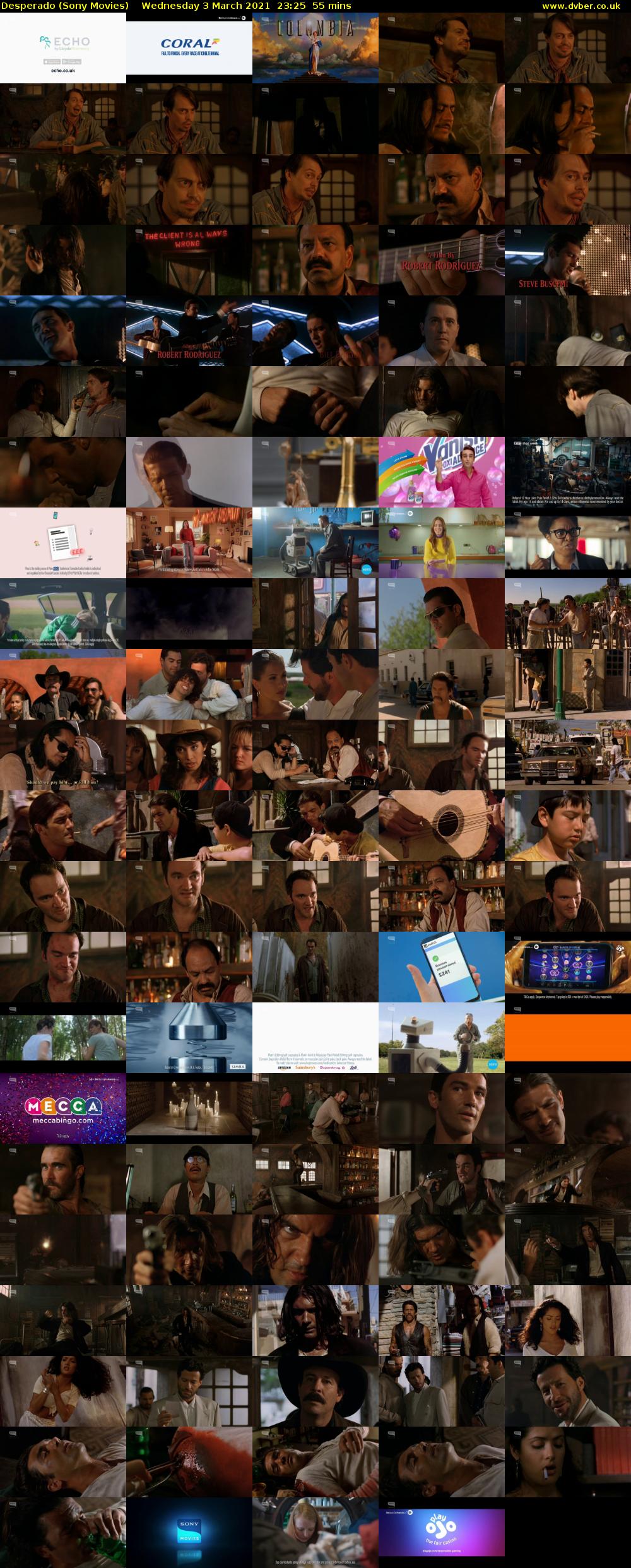 Desperado (Sony Movies) Wednesday 3 March 2021 23:25 - 00:20