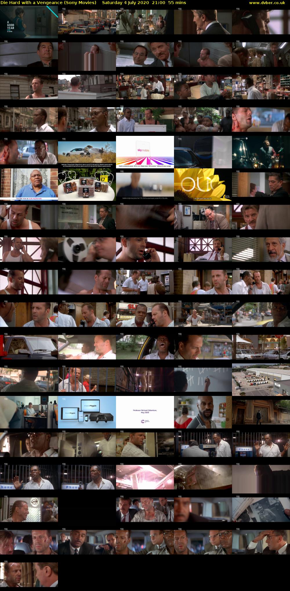 Die Hard with a Vengeance (Sony Movies) Saturday 4 July 2020 21:00 - 21:55
