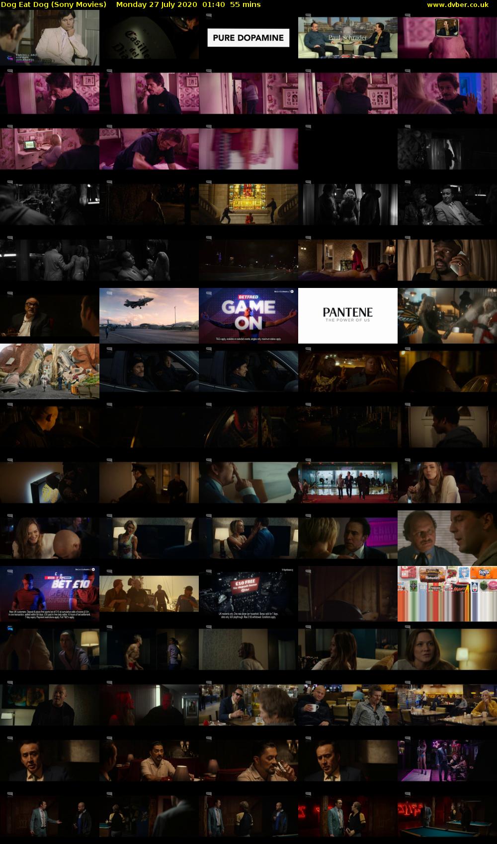 Dog Eat Dog (Sony Movies) Monday 27 July 2020 01:40 - 02:35