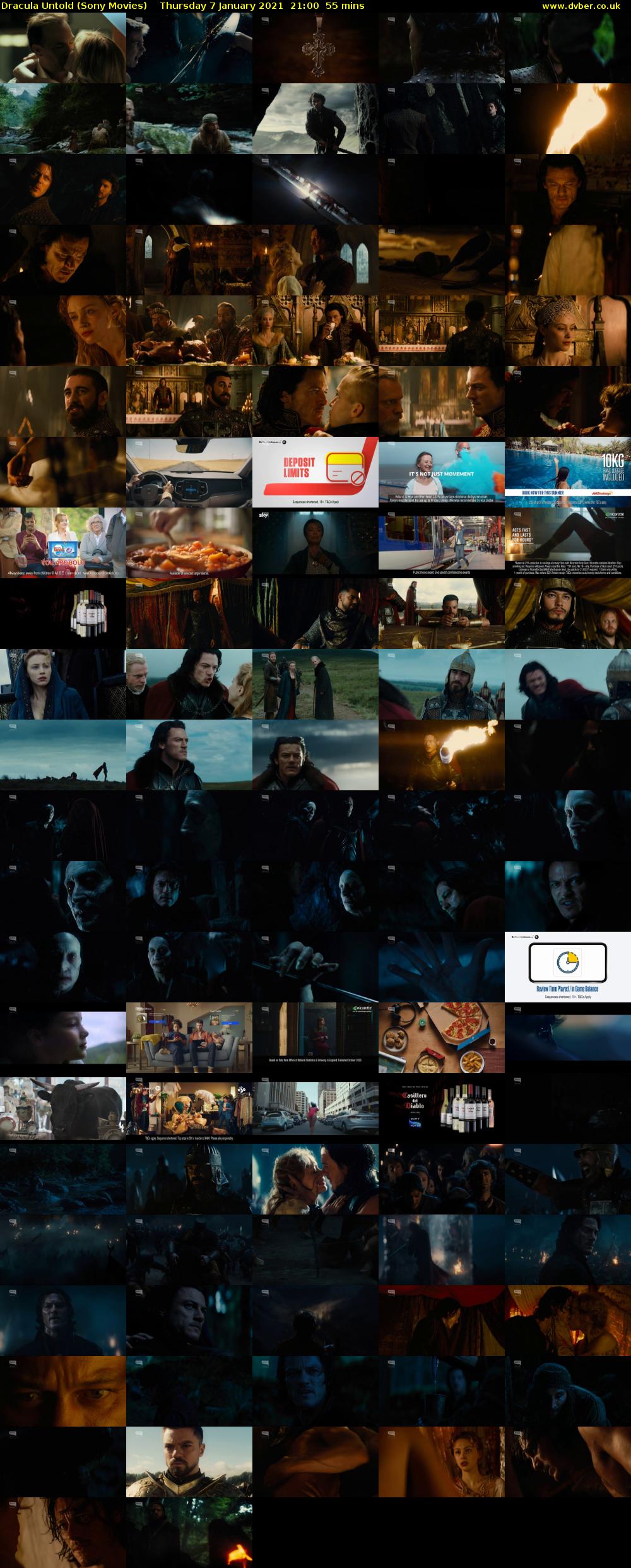 Dracula Untold (Sony Movies) Thursday 7 January 2021 21:00 - 21:55