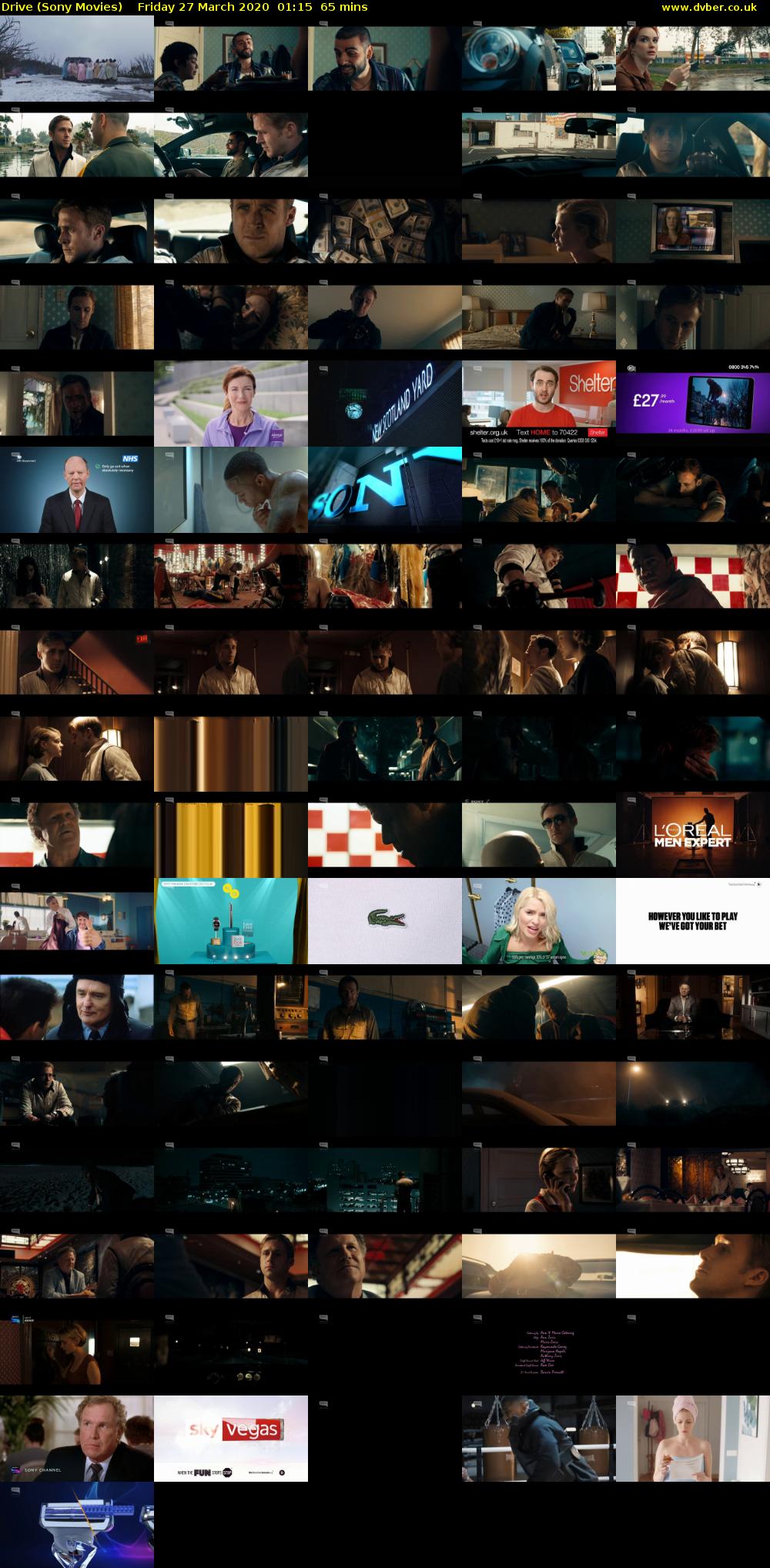 Drive (Sony Movies) Friday 27 March 2020 01:15 - 02:20