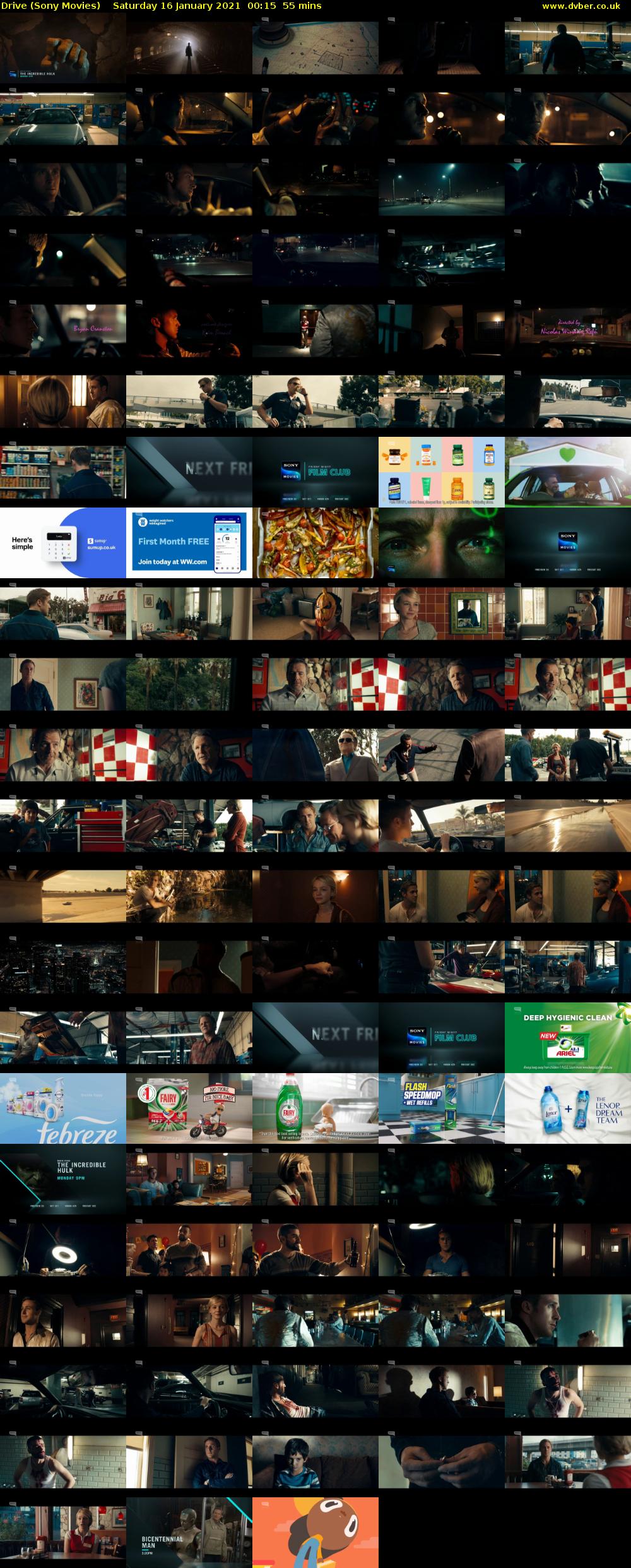 Drive (Sony Movies) Saturday 16 January 2021 00:15 - 01:10
