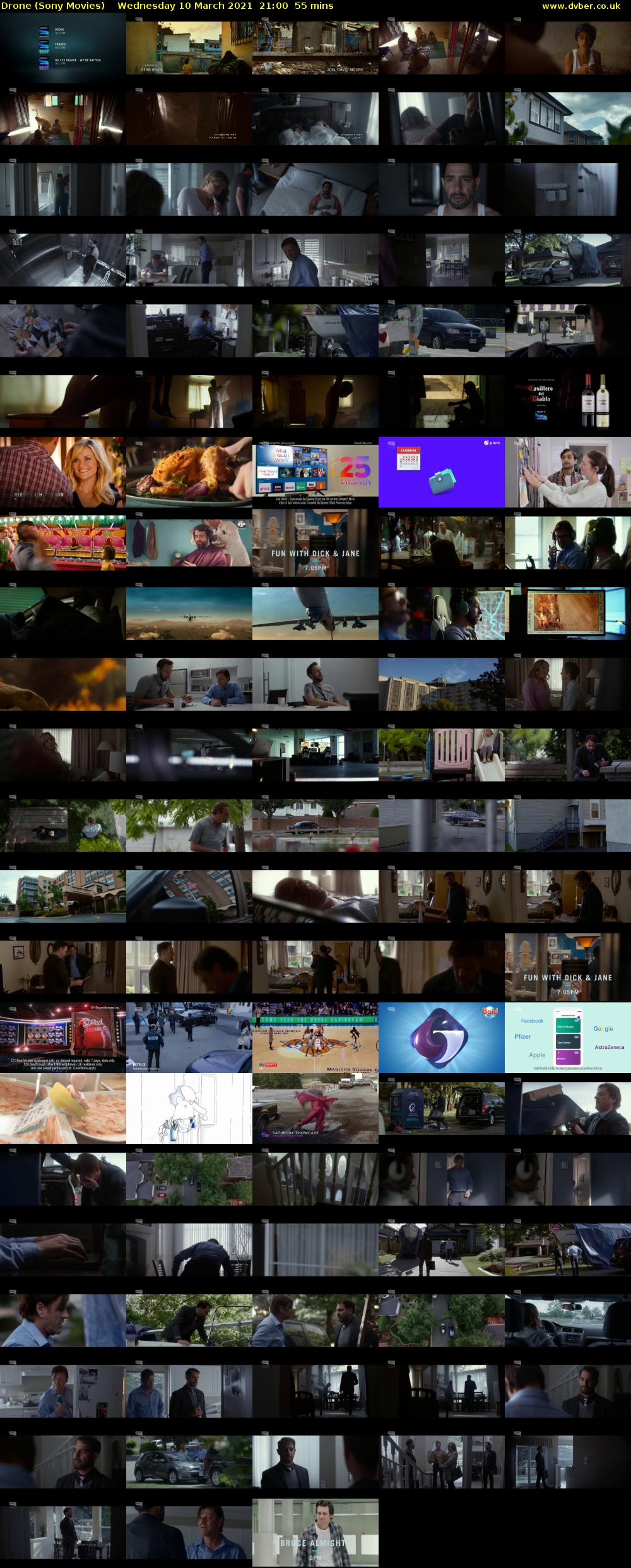Drone (Sony Movies) Wednesday 10 March 2021 21:00 - 21:55