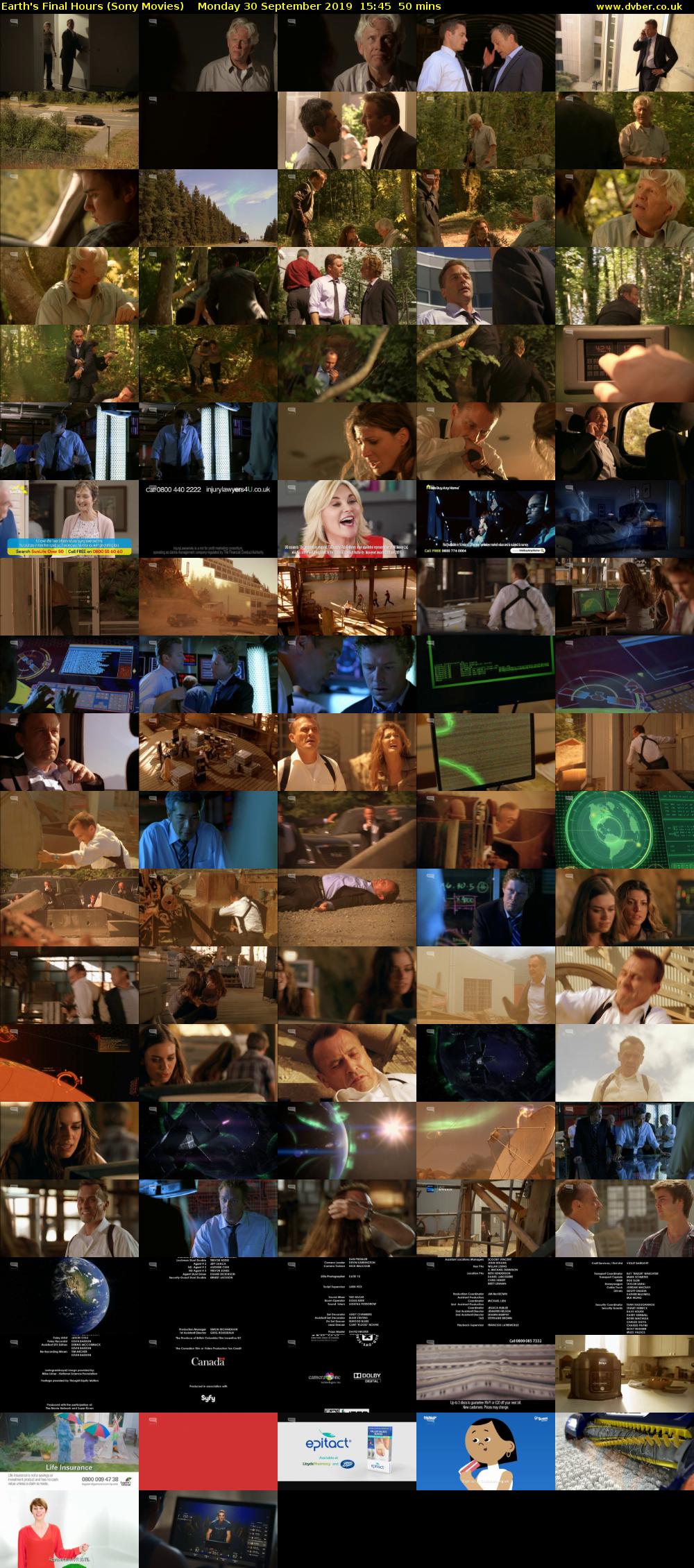Earth's Final Hours (Sony Movies) Monday 30 September 2019 15:45 - 16:35