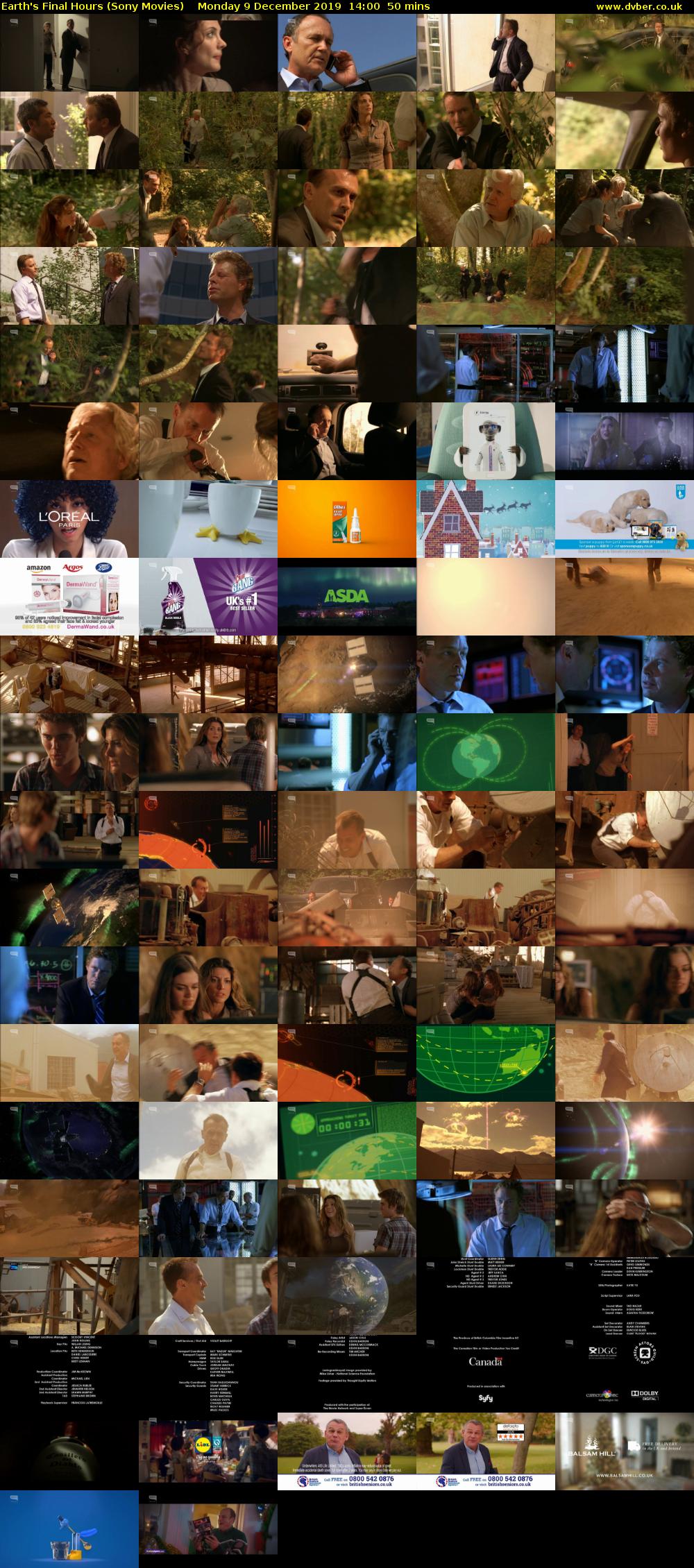 Earth's Final Hours (Sony Movies) Monday 9 December 2019 14:00 - 14:50