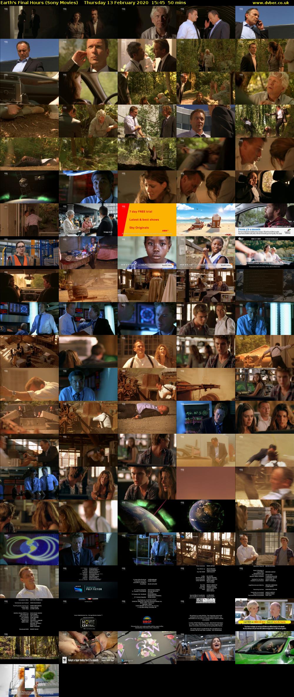 Earth's Final Hours (Sony Movies) Thursday 13 February 2020 15:45 - 16:35