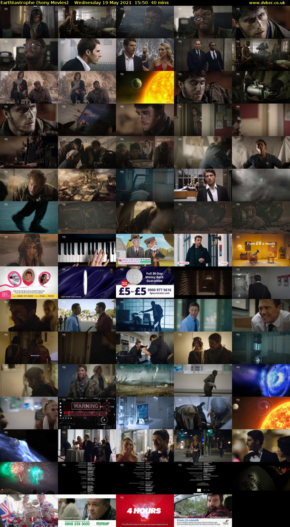 Earthtastrophe (Sony Movies) Wednesday 19 May 2021 15:50 - 16:30