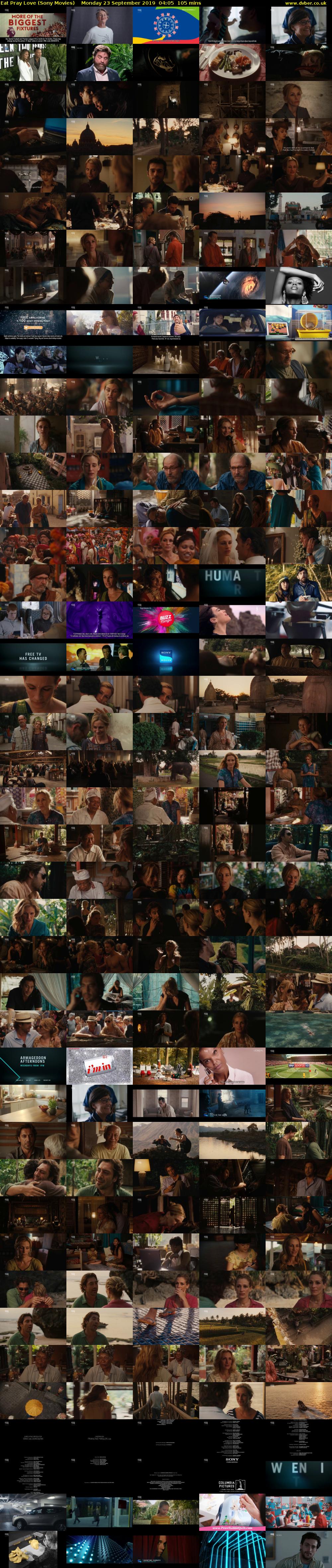 Eat Pray Love (Sony Movies) Monday 23 September 2019 04:05 - 05:50