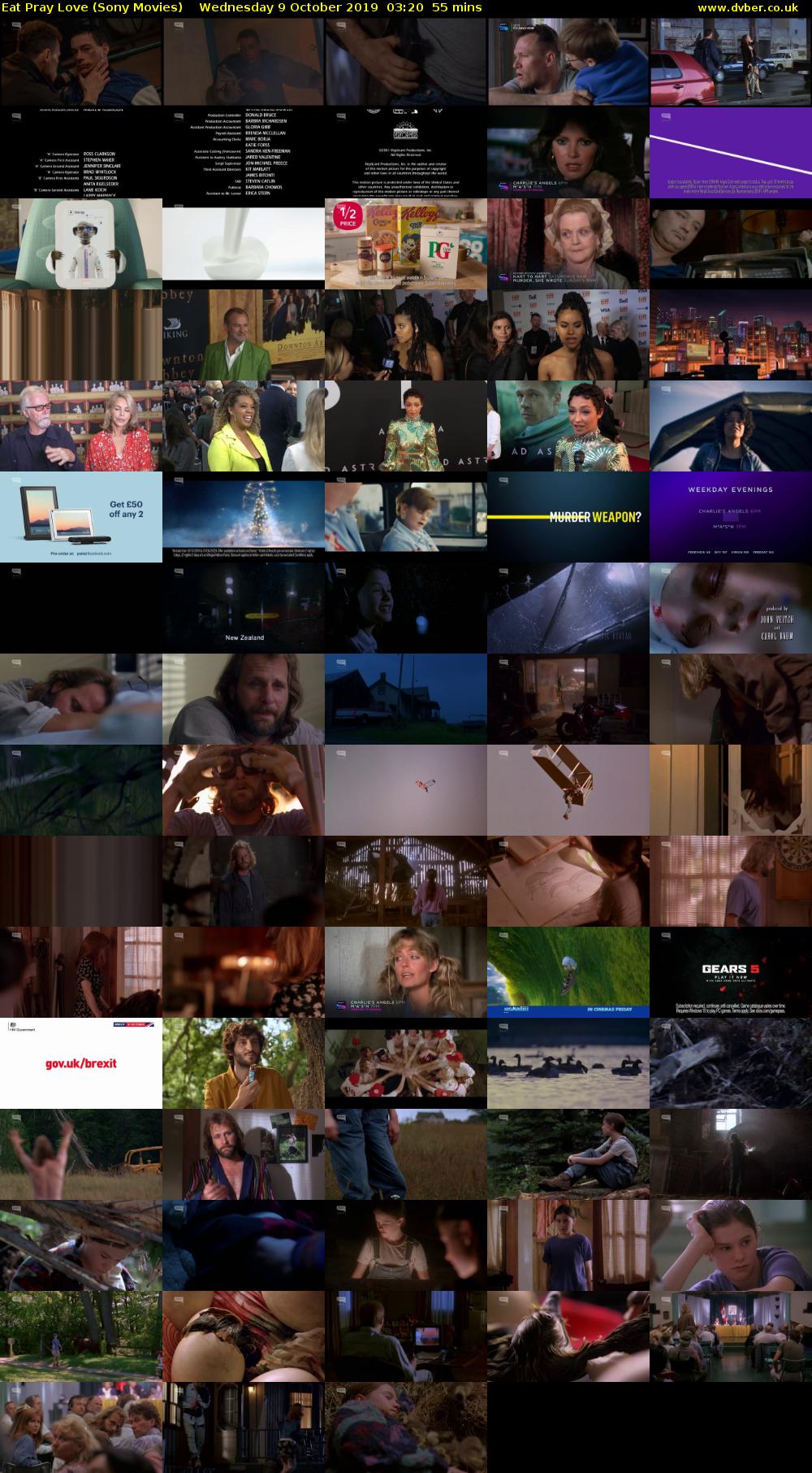 Eat Pray Love (Sony Movies) Wednesday 9 October 2019 03:20 - 04:15
